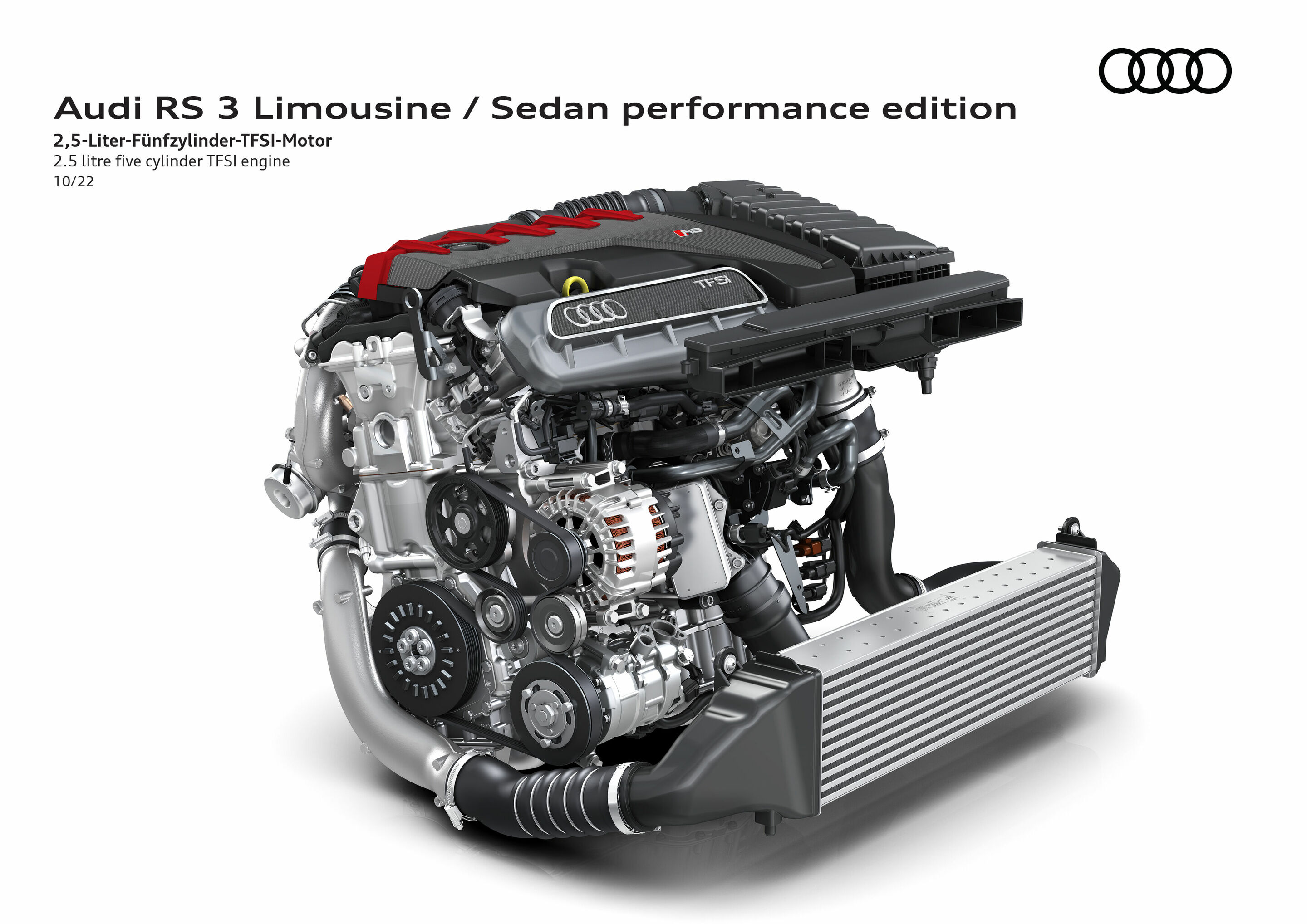 Illustration - Audi RS 3 Limousine performance edition - 2,5-Liter-Fünfzylinder-TFSI-Motor