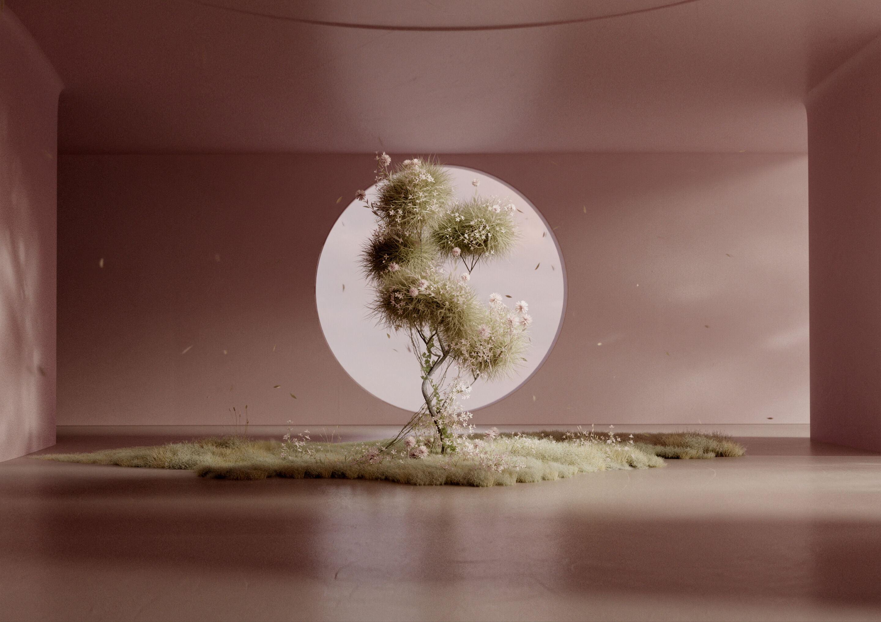 Audi at Design Miami/: Immersive and experiential spheres in digital art - Audi at Design Miami: Andrés Reisinger creates the first digital artwork for Audi, inspired by the design of the Audi grandsphere concept study.