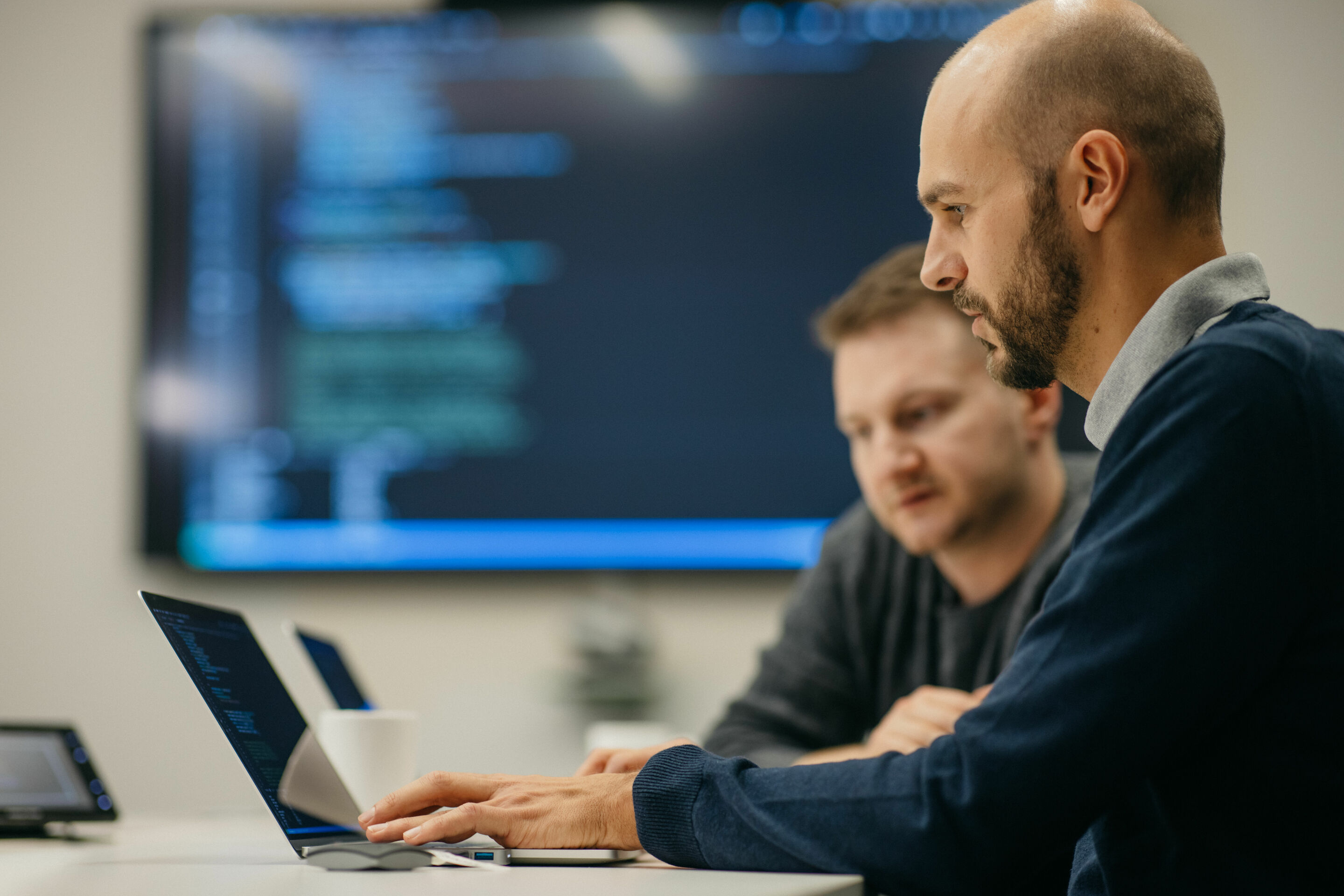 FelGAN – AI meets design - FelGAN was fully developed and implemented in-house by Audi. Pictured: Vladislav Rosov (left) and Sebastian Herbst, Machine Learning Engineers at Audi.