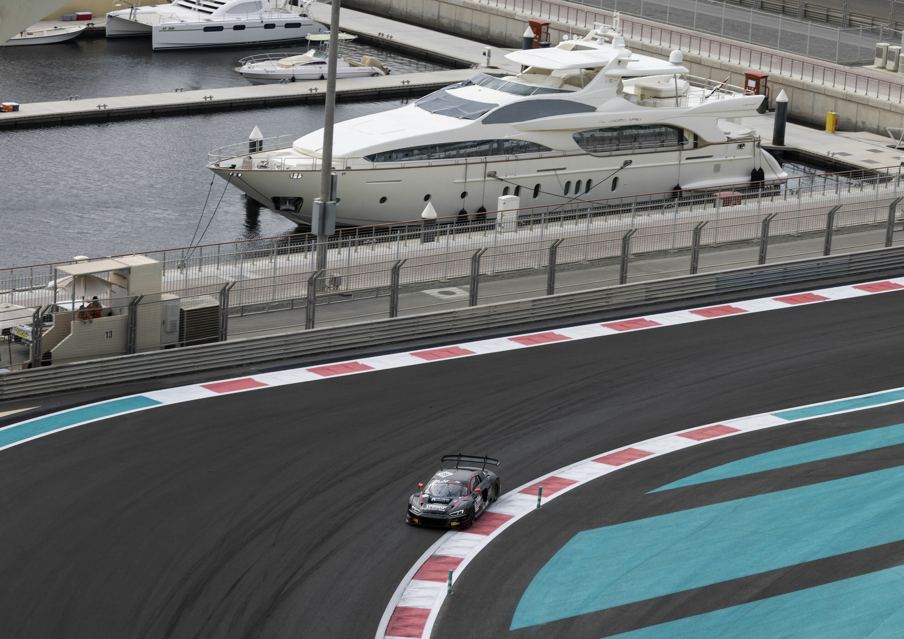 Gulf 12 Hours 2022 - Audi R8 LMS #99 (Tresor Attempto Racing), Alex Aka/Pietro Delli Guanti/Finlay Hutchison