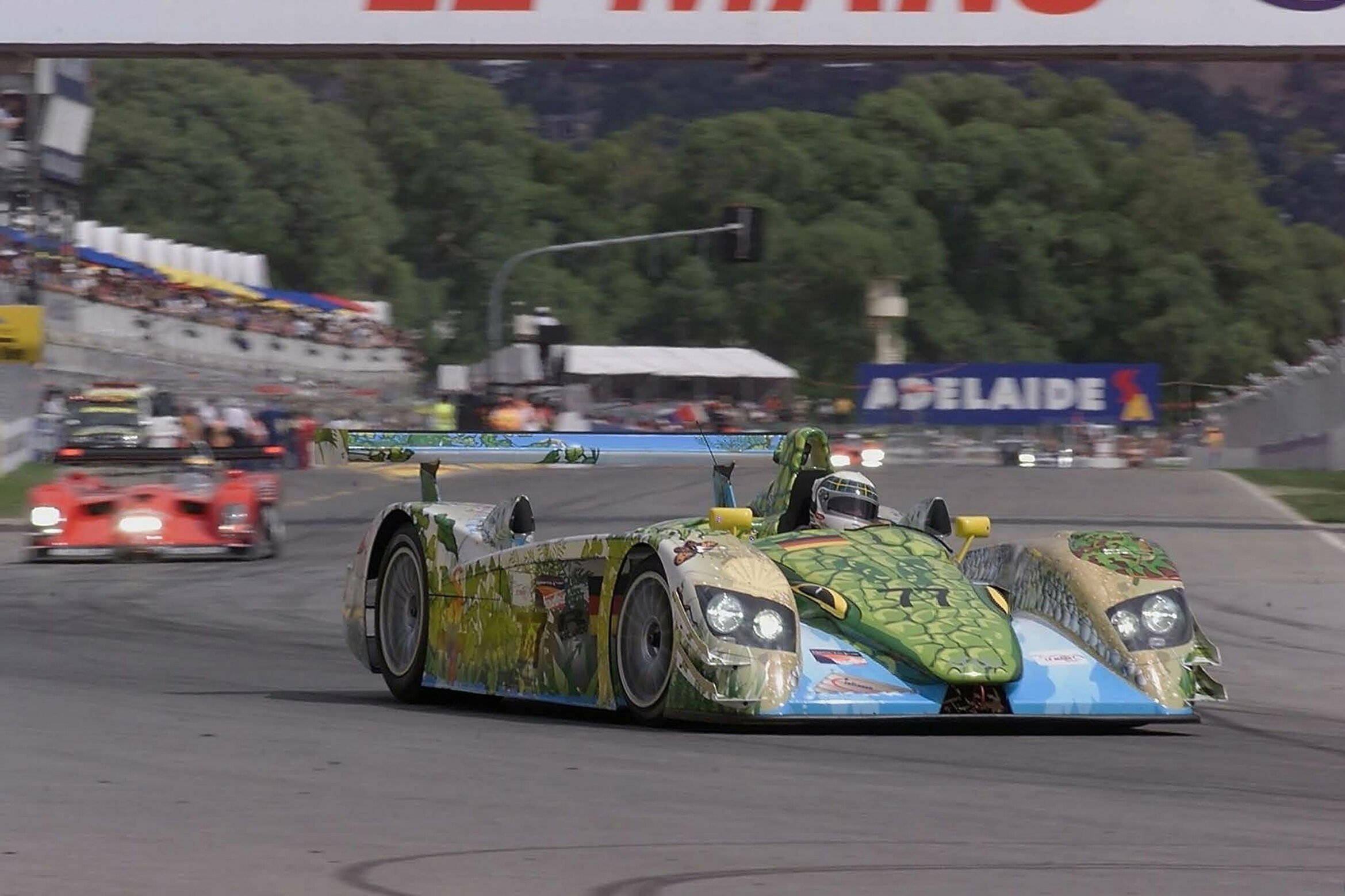 Two Audi anniversaries at the Techno Classica - In 2000 the last race in the American Le Mans Series (ALMS) was held in Adelaide, Australia, and the Audi R8 startled spectators by appearing with a “Crocodile” paint scheme. It can be admired on the Audi...