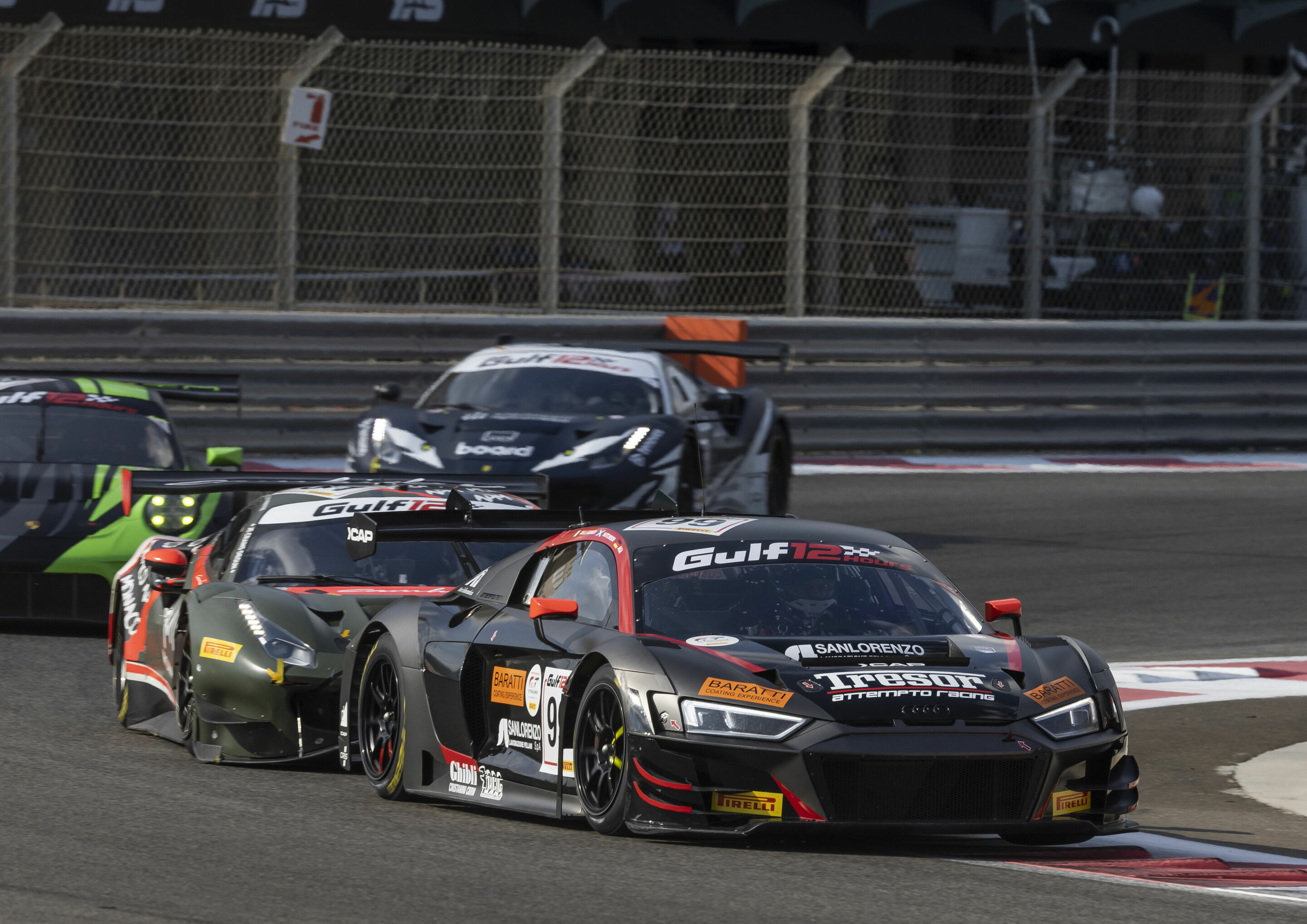 Gulf 12 Hours 2022 - Audi R8 LMS #99 (Tresor Attempto Racing), Alex Aka/Pietro Delli Guanti/Finlay Hutchison