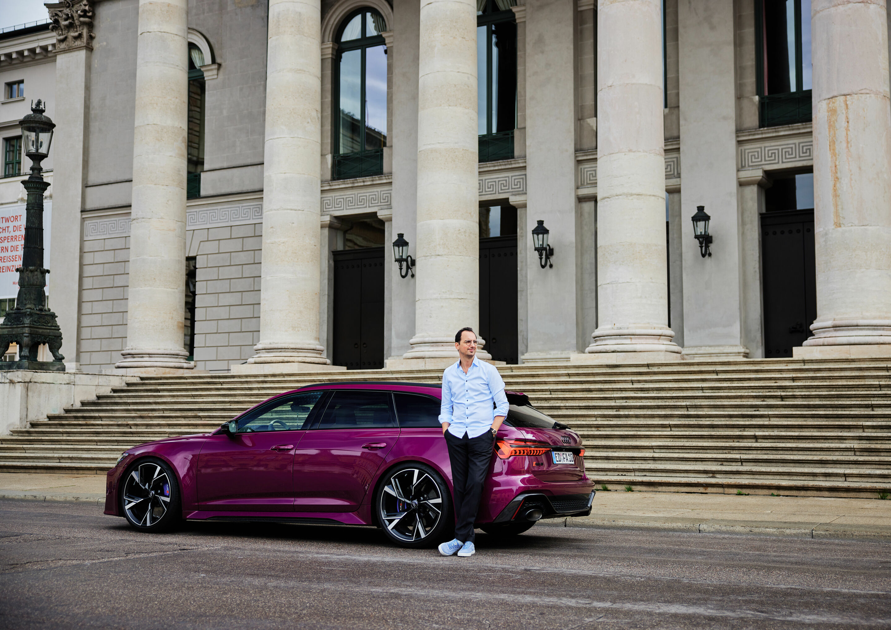 20 years of the Audi RS 6: “All I need is my RS 6!” - Andreas Fehlberger has been driving RS models for 20 years, currently an RS 6 Avant in Berry Pearl Effect.