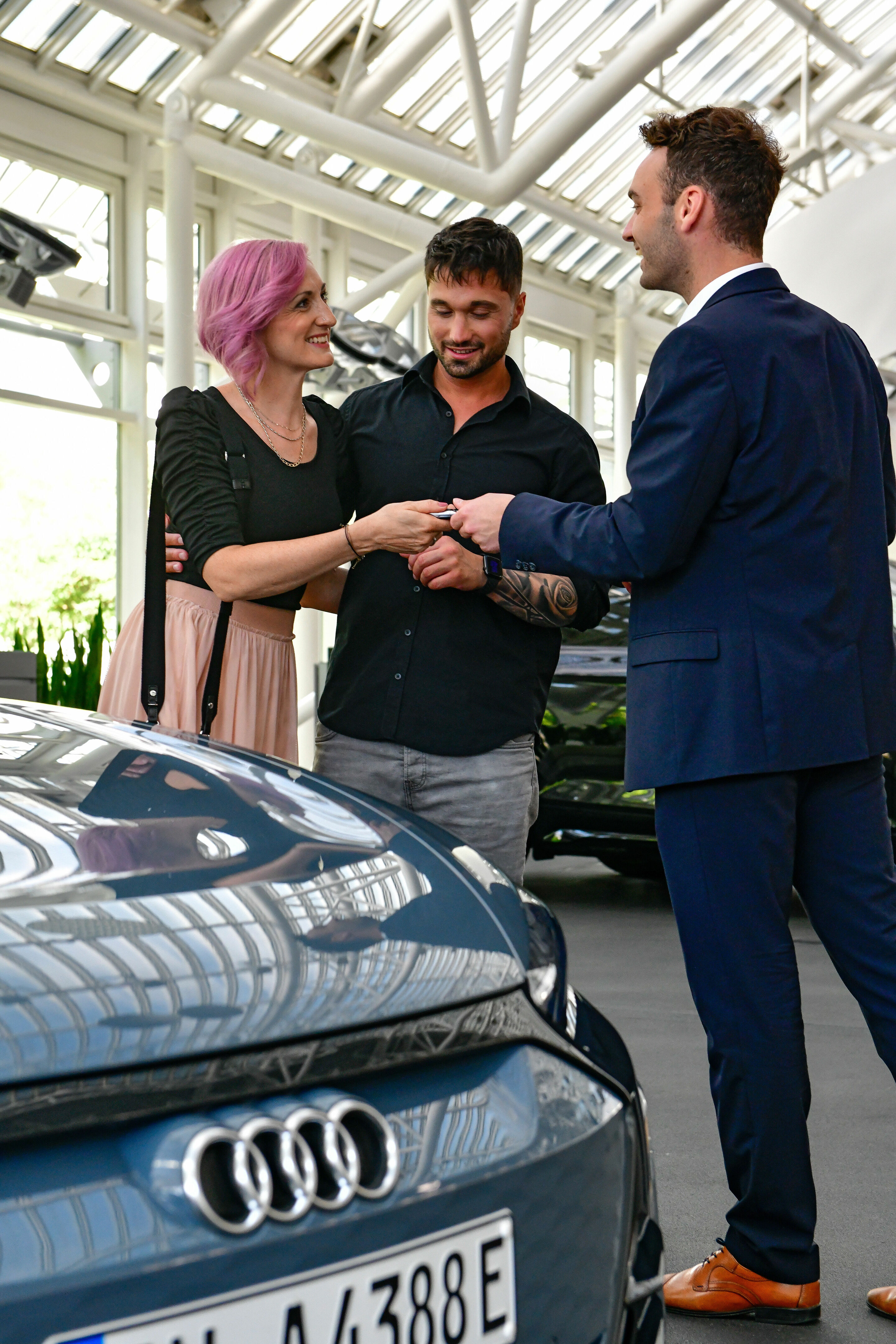 New car pick-up experience - Picking up a new car at the Audi plant in Ingolstadt