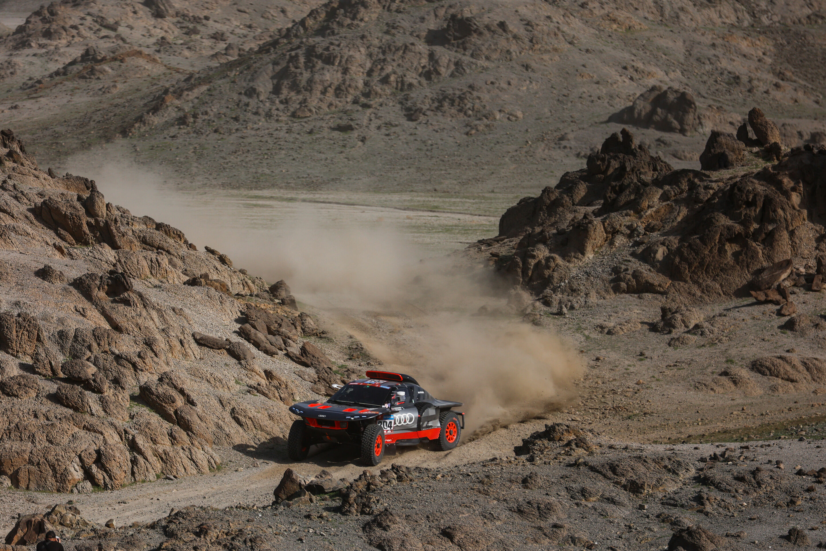 Rallye Dakar 2023 - Audi RS Q e-tron #204 (Team Audi Sport), Stéphane Peterhansel/Edouard Boulanger