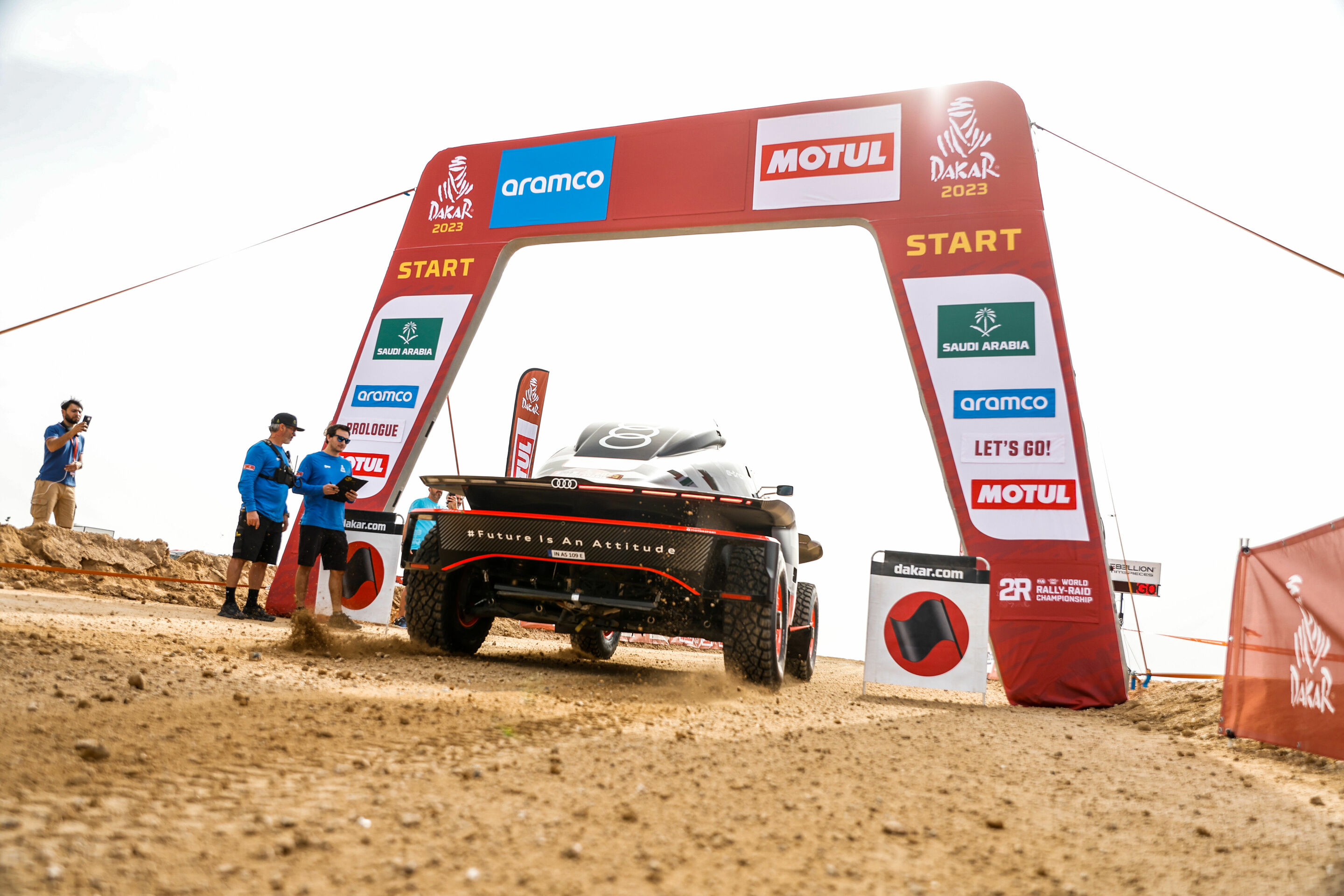 Rallye Dakar 2023 - Audi RS Q e-tron #204 (Team Audi Sport), Stéphane Peterhansel/Edouard Boulanger