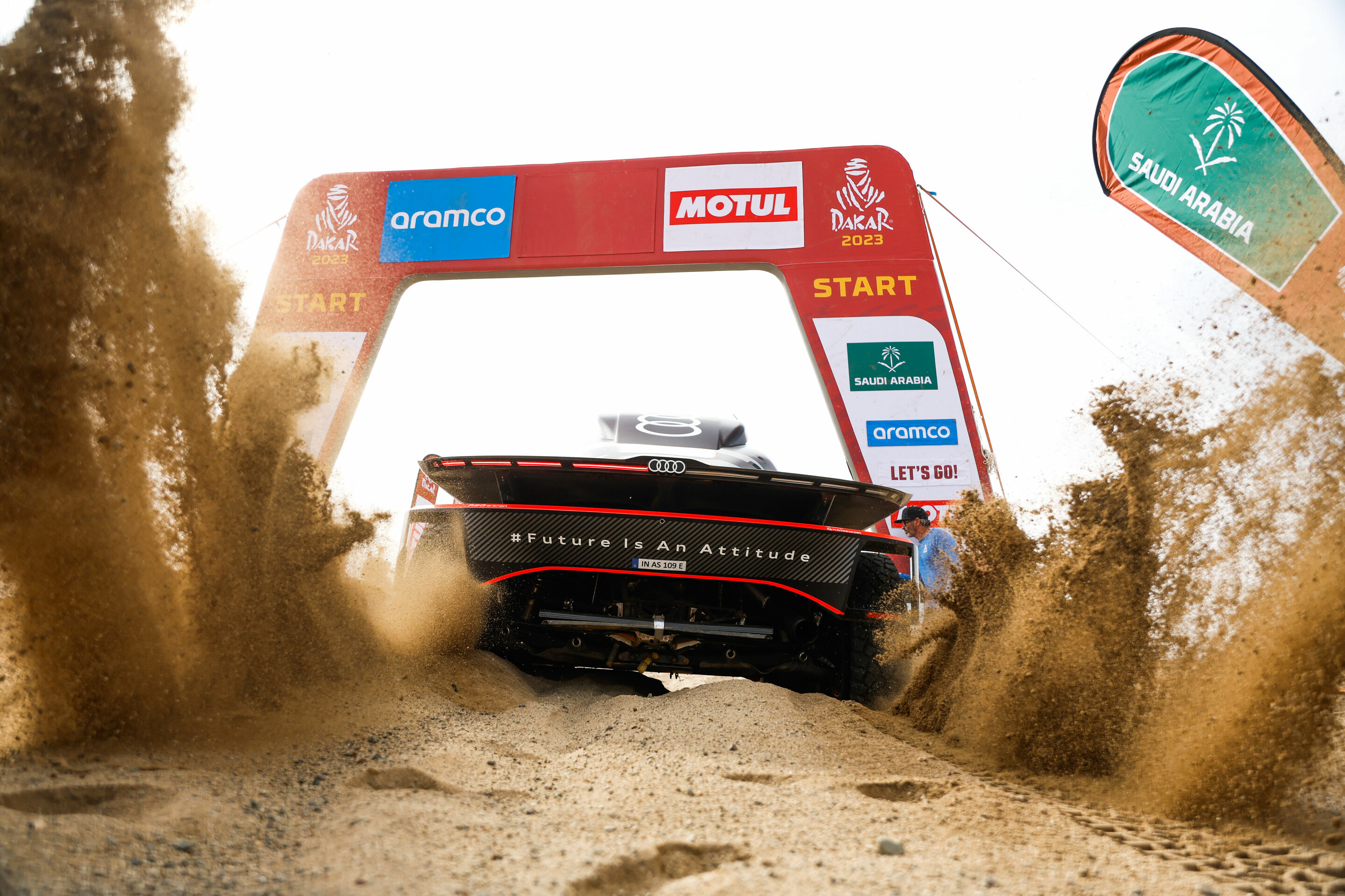 Rallye Dakar 2023 - Audi RS Q e-tron #204 (Team Audi Sport), Stéphane Peterhansel/Edouard Boulanger