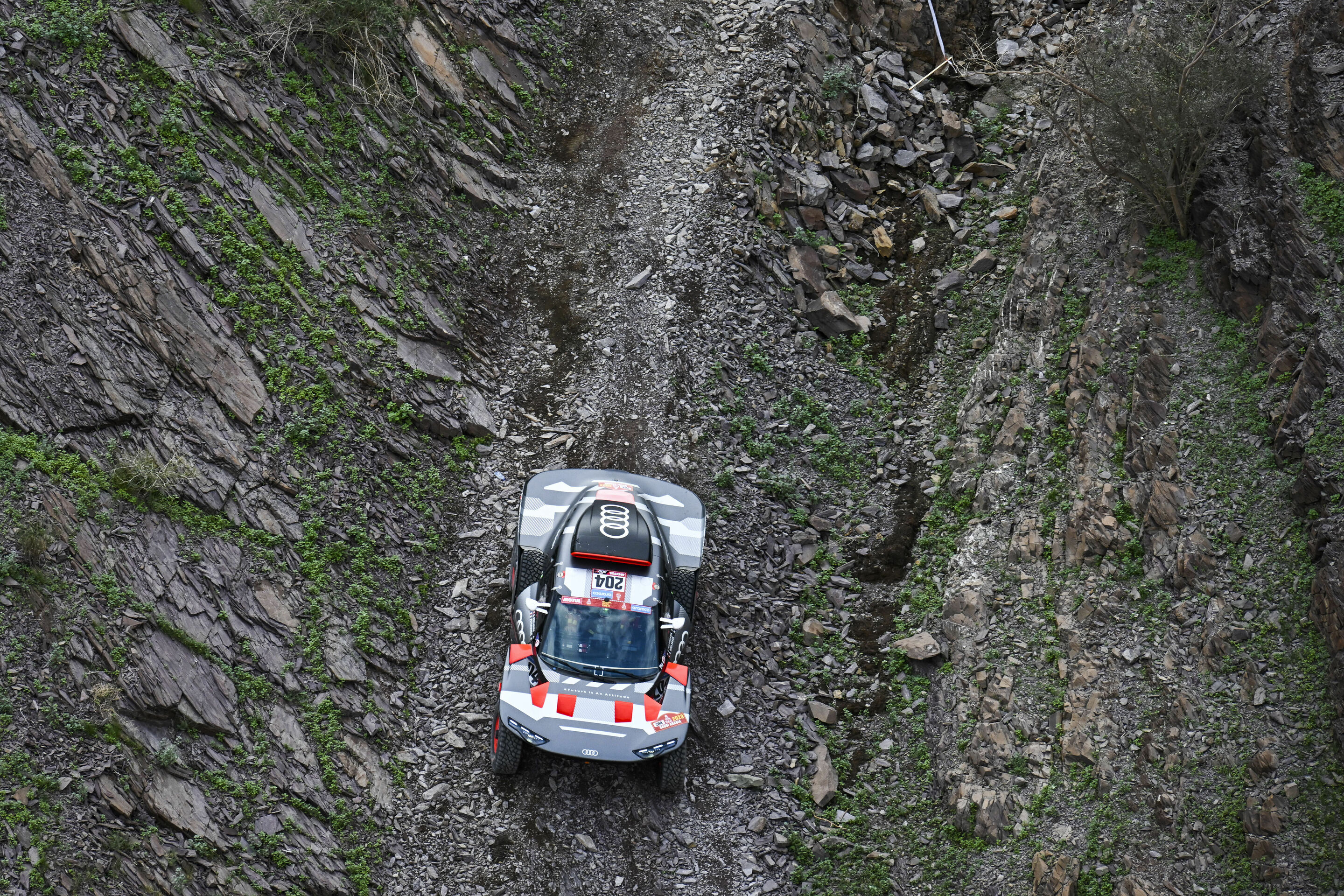 Rallye Dakar 2023 - Audi RS Q e-tron #204 (Team Audi Sport), Stéphane Peterhansel/Edouard Boulanger