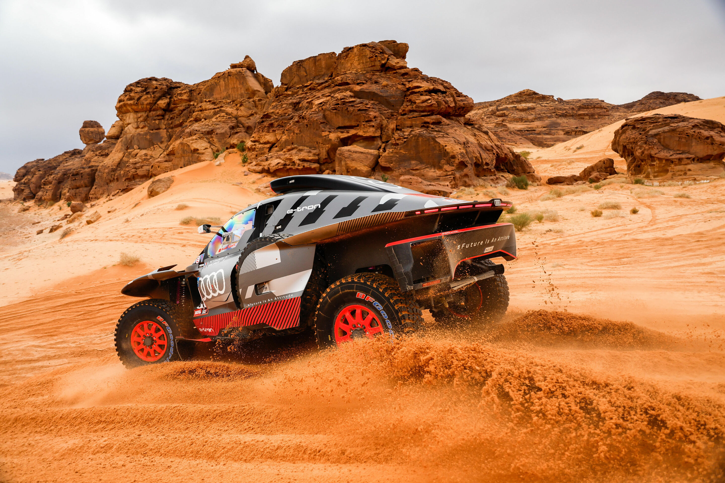 Rallye Dakar 2023 - Audi RS Q e-tron #204 (Team Audi Sport), Stéphane Peterhansel/Edouard Boulanger