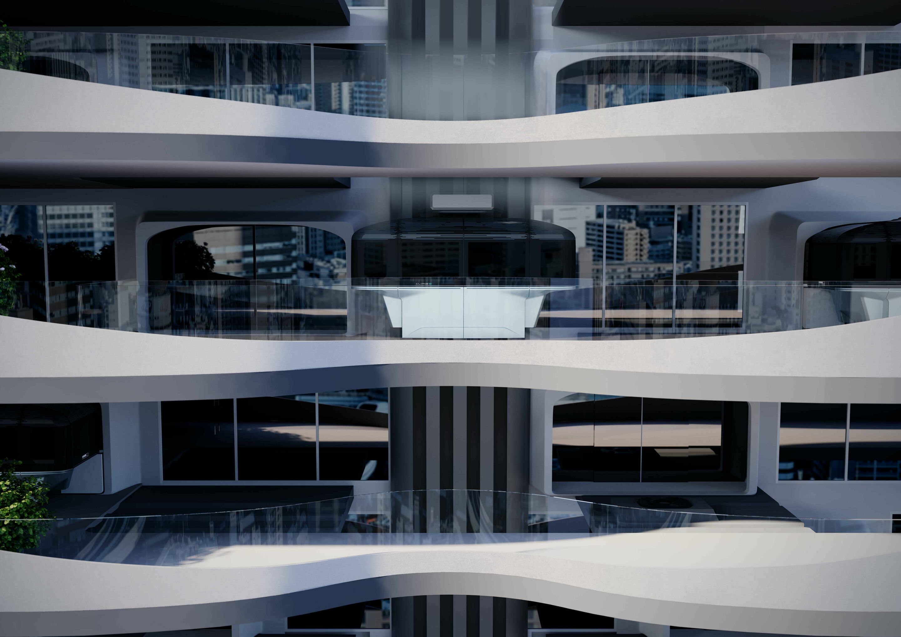 Italdesign and CLIMB-E at CES 2023 - The goal of the collaboration between Italdesign and the Swiss elevator manufacturer Schindler is to develop a building standard in which Climb-E modules can be integrated.