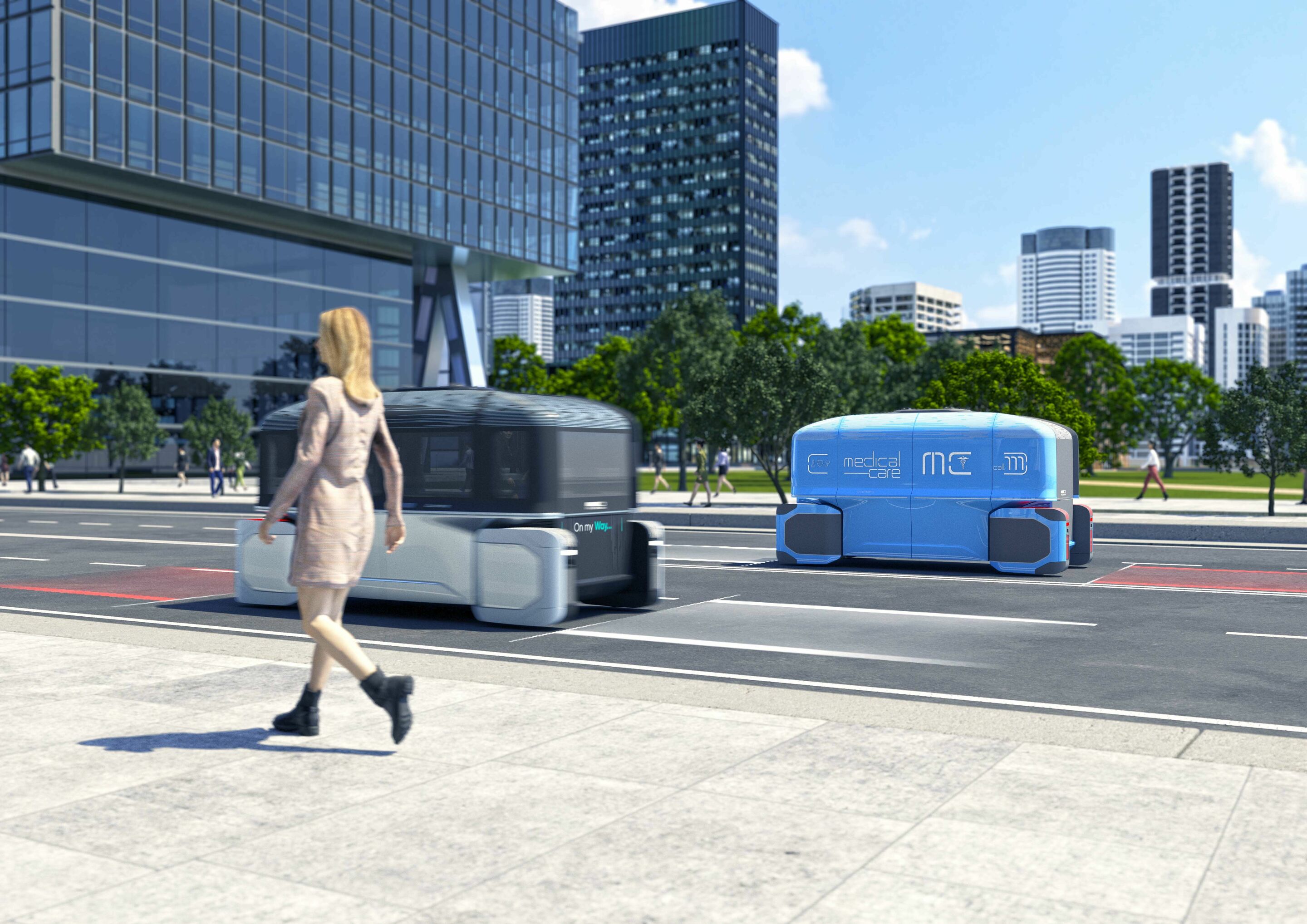 Italdesign and CLIMB-E at CES 2023 - Climb-E’s centerpiece is an electric transport platform that can drive fully autonomously, like a robot taxi.