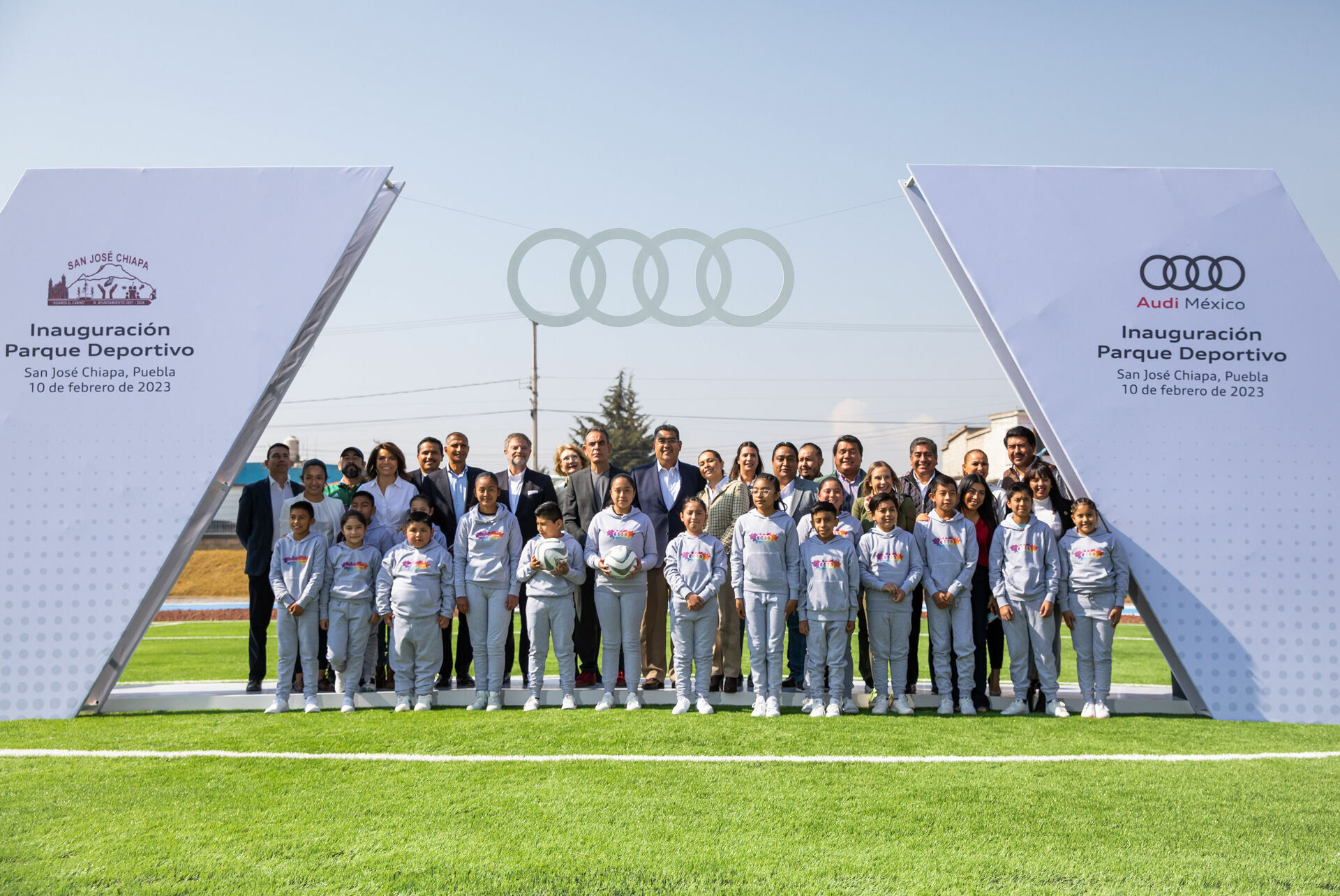 Audi México und San José Chiapa weihen Sportpark ein - Audi Mexiko und San Jose Chiapa eröffnen Sportspark