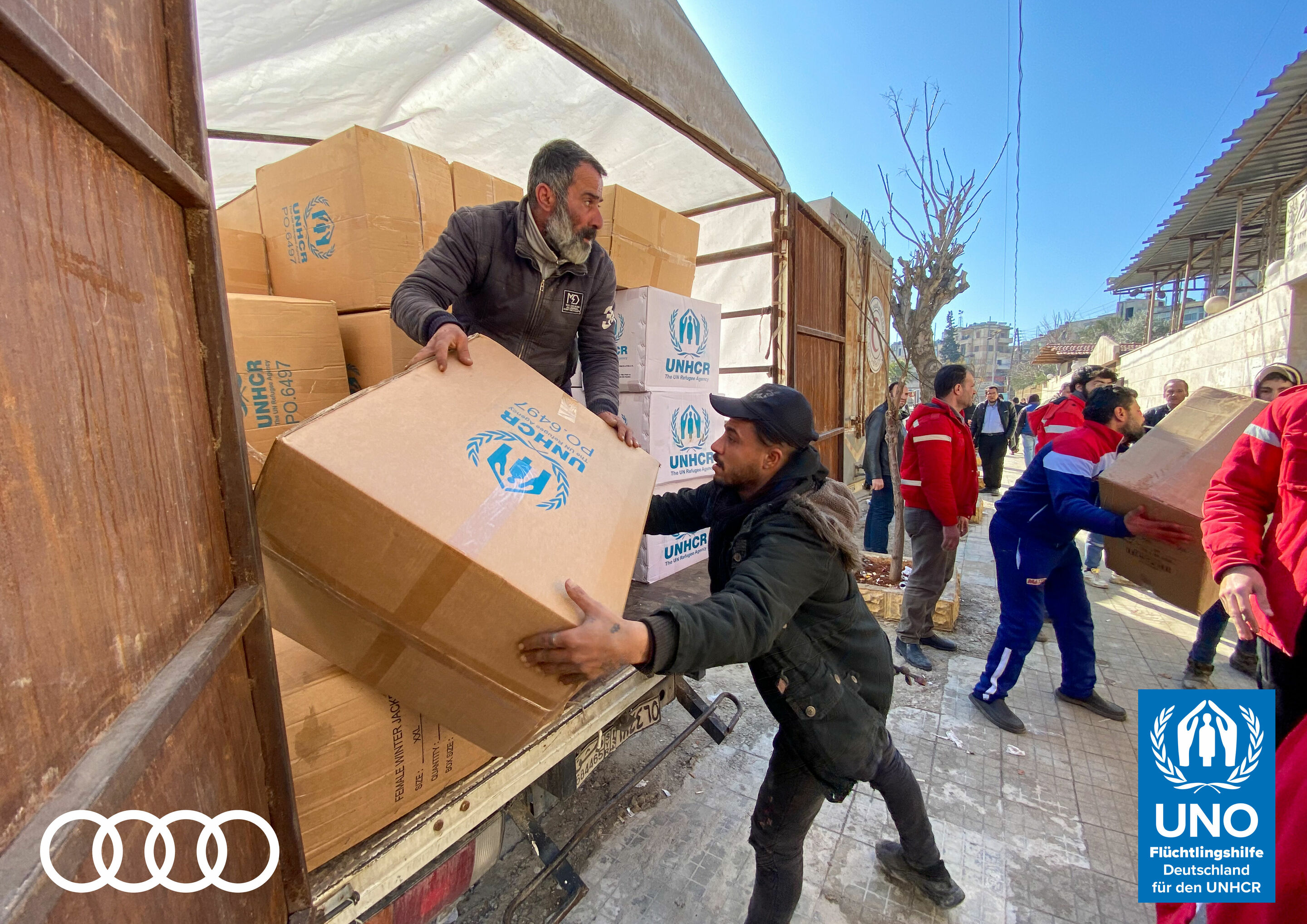 Audi donates to UN Refugee Aid - Aid for earthquake victims in Turkey and Syria
