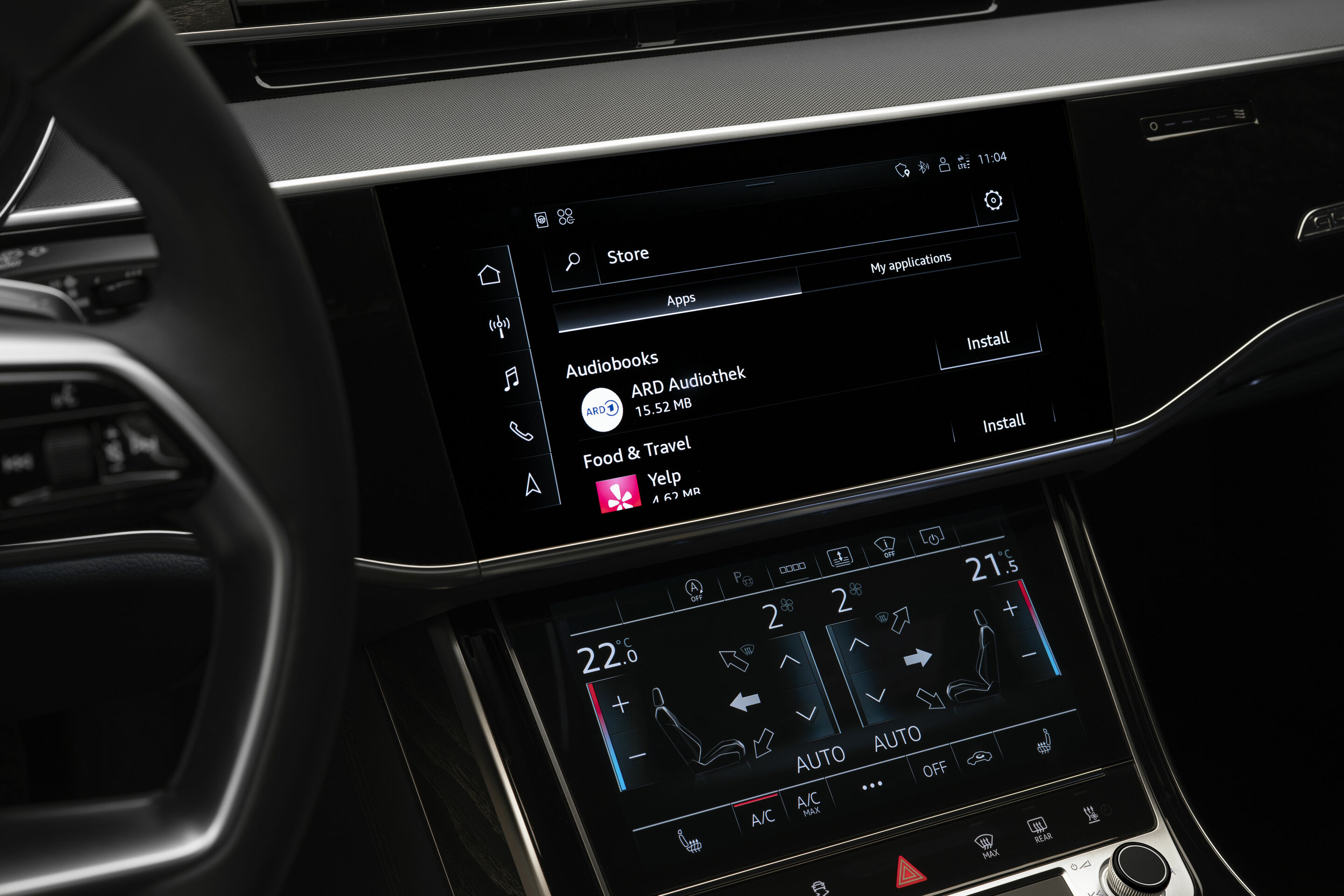 Audi integrates store for apps - Audi will bring a store for apps to selected models with the third-generation modular infotainment toolkit (MIB 3) from summer 2023.