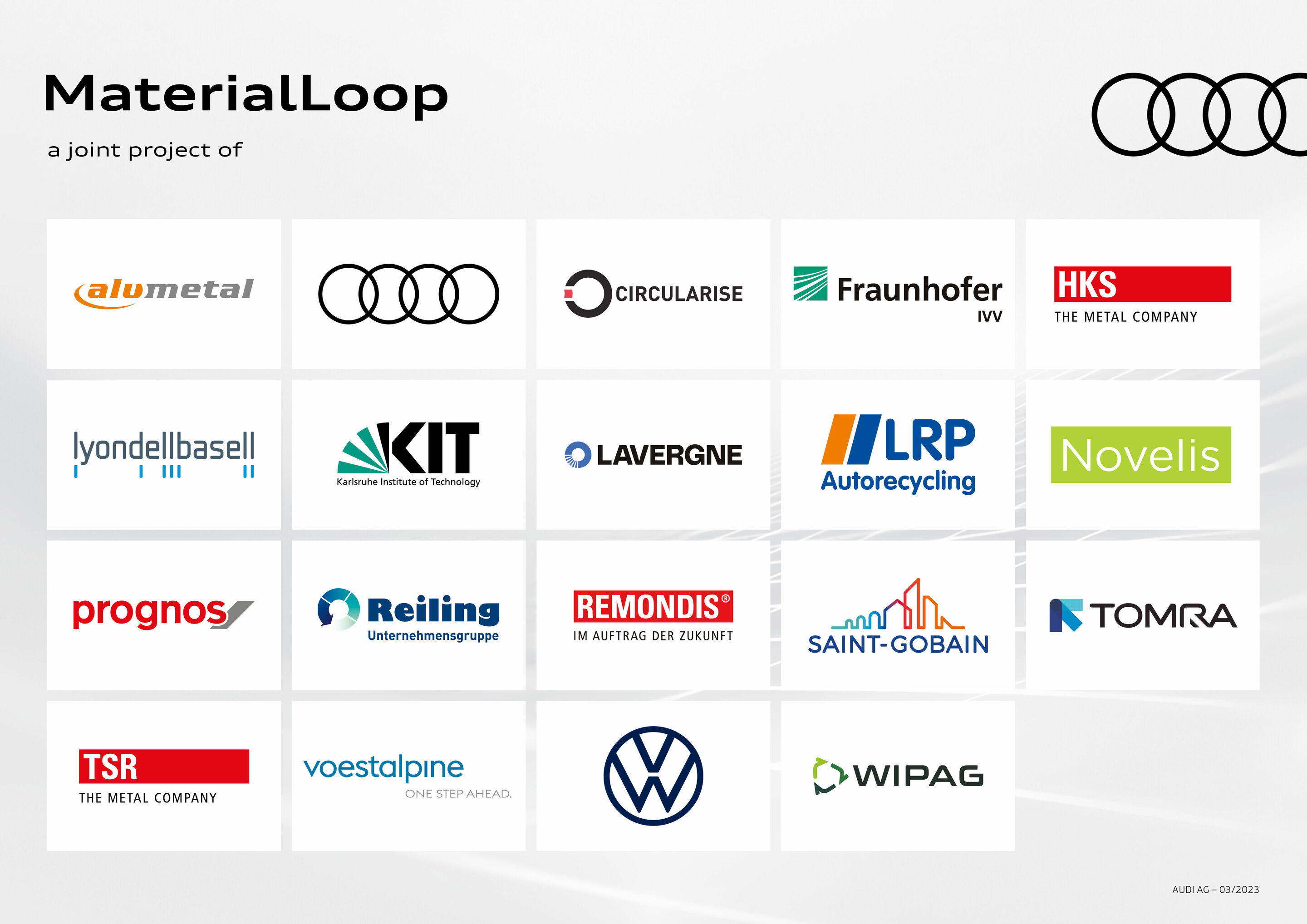 MaterialLoop project tests circular economy potential of end-of-life vehicles - Together with 15 partners from the research, recycling, and supplier sectors, the brand with the four rings is investigating reusing so-called post-consumer materials from...