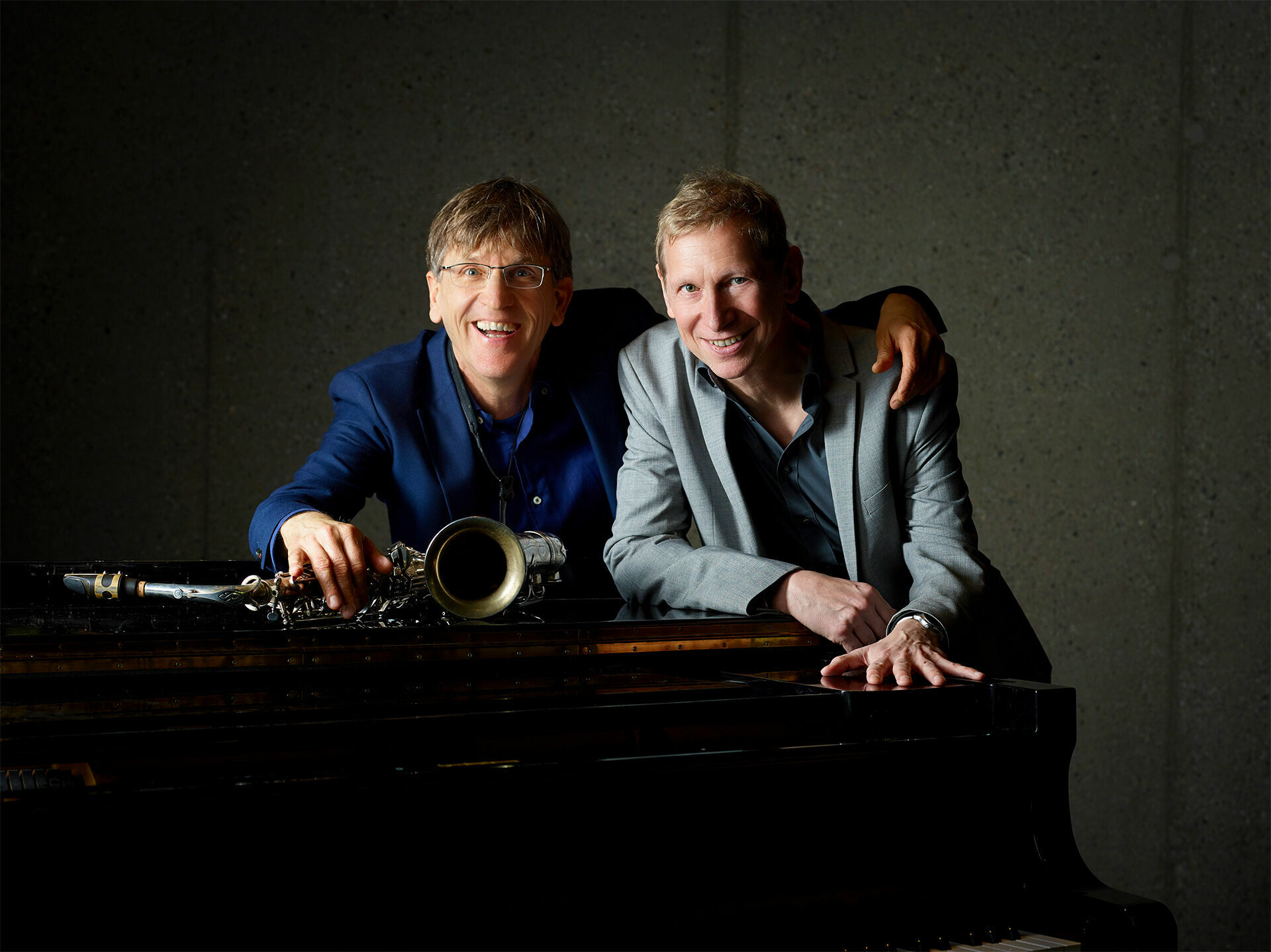 After Work Jazz Lounge - Michael Hornstein (l.) und Oliver Hahn gastieren im Audi Forum Ingolstadt.