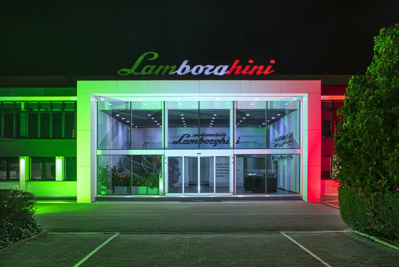 L'usine et les installations de production Lamborghini ont 60 ans