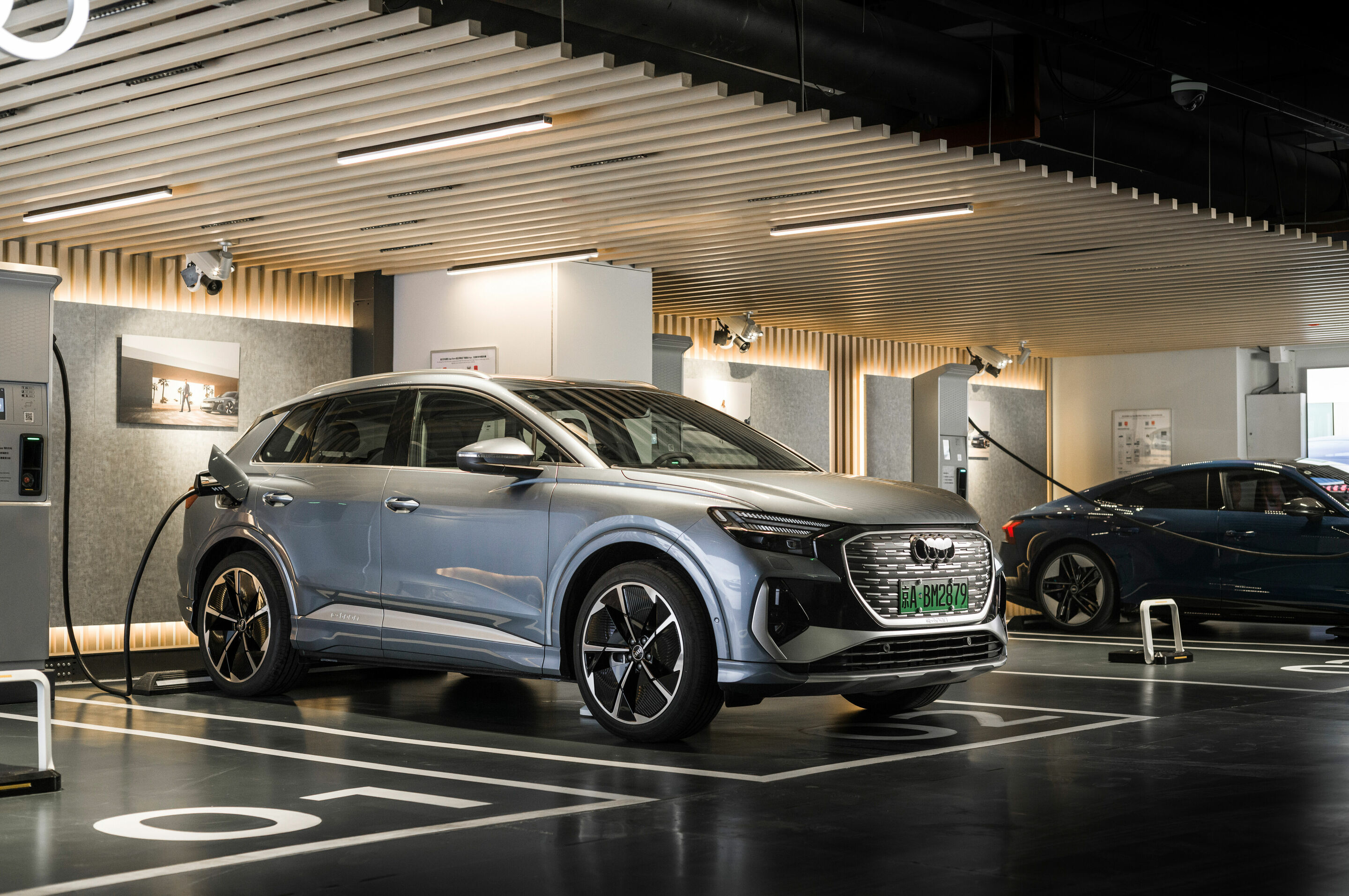 Audi Charging Station in Beijing - Audi Q4 e-tron, Audi RS e-tron GT