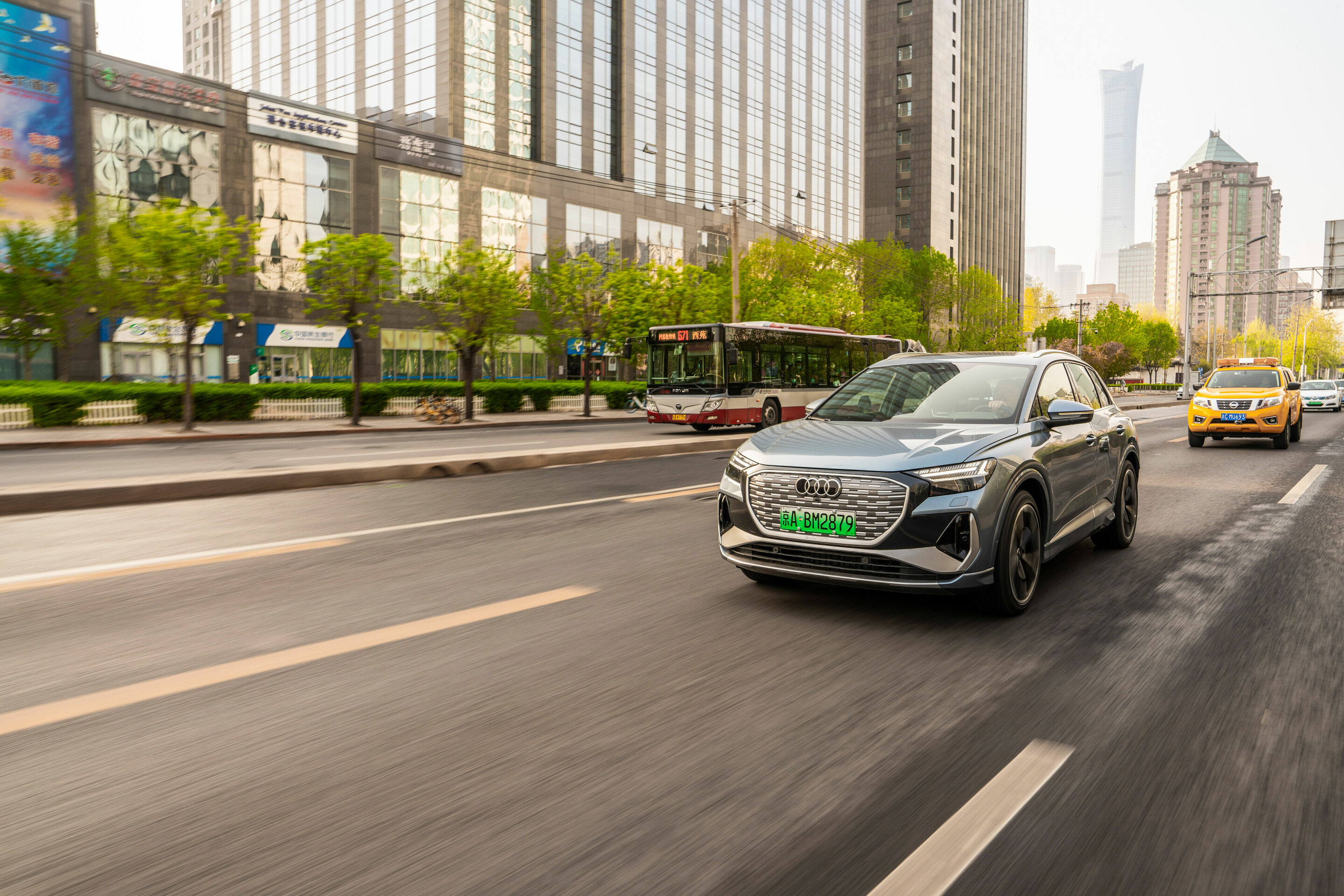 Audi Q4 e-tron - Audi Q4 e-tron auf den Straßen von Peking