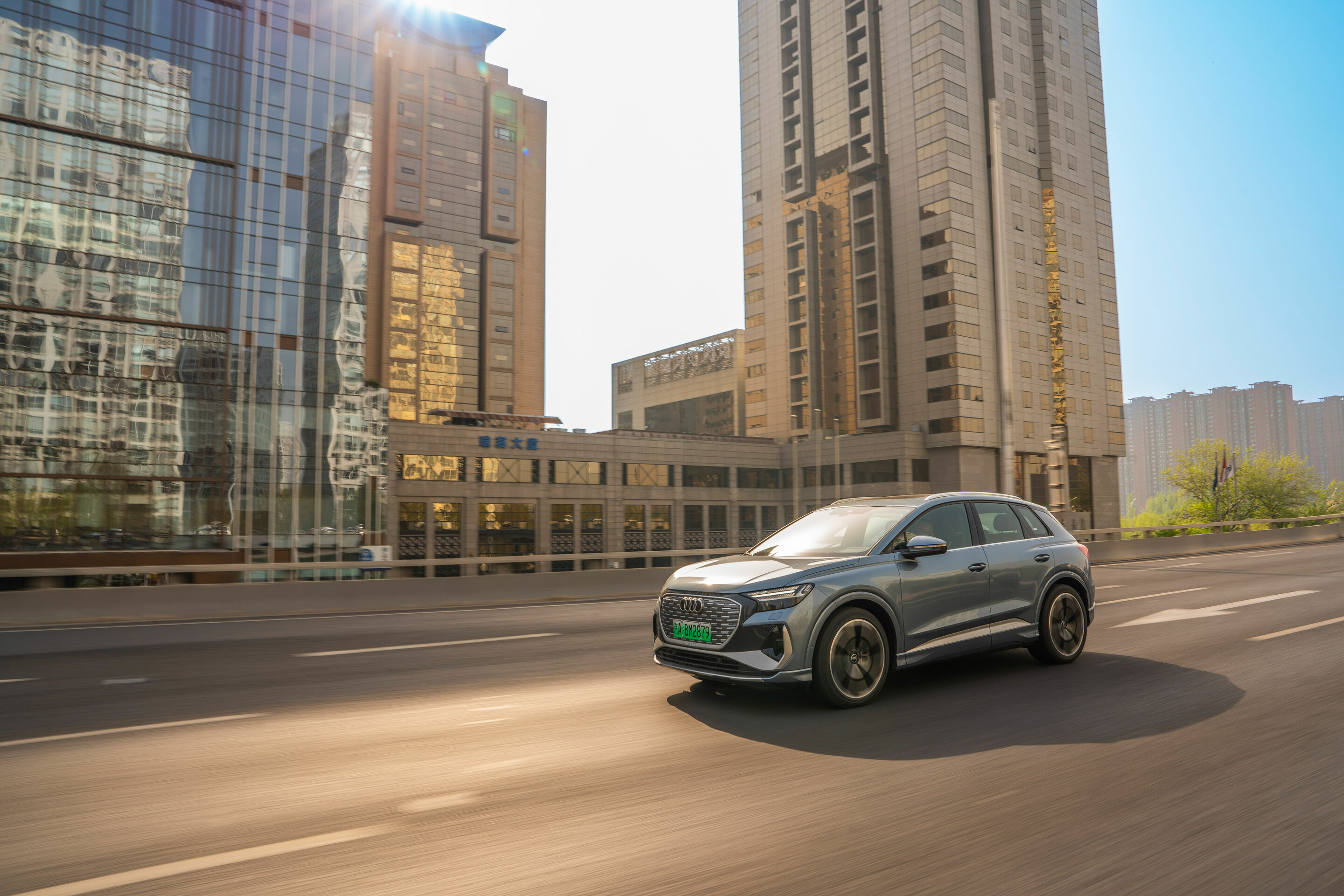 Audi Q4 e-tron - Audi Q4 e-tron auf den Straßen von Peking