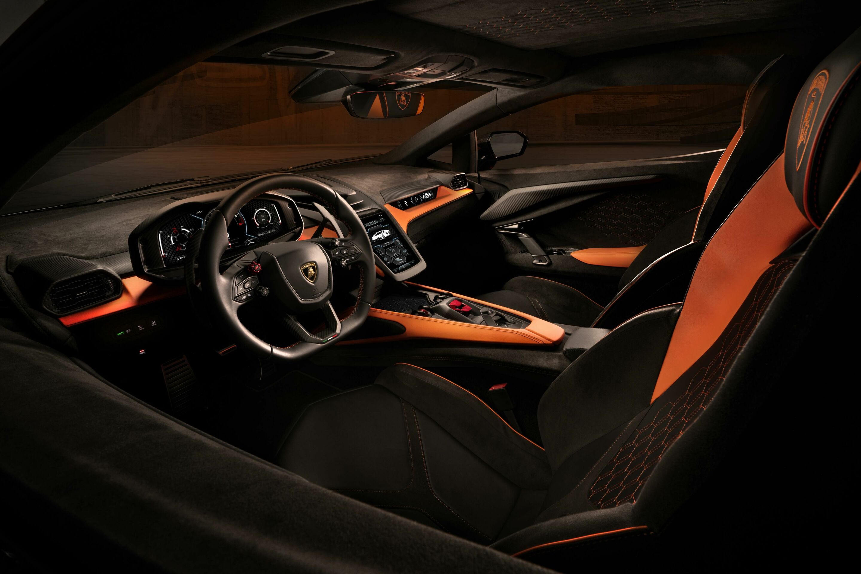 Lamborghini Revuelto - Lamborghini Revuelto Interiors

The vehicle is not yet offered for sale and is therefore not subject to Directive 1999/94/EC. The fuel consumption and emissions data are in the type of approval stage.