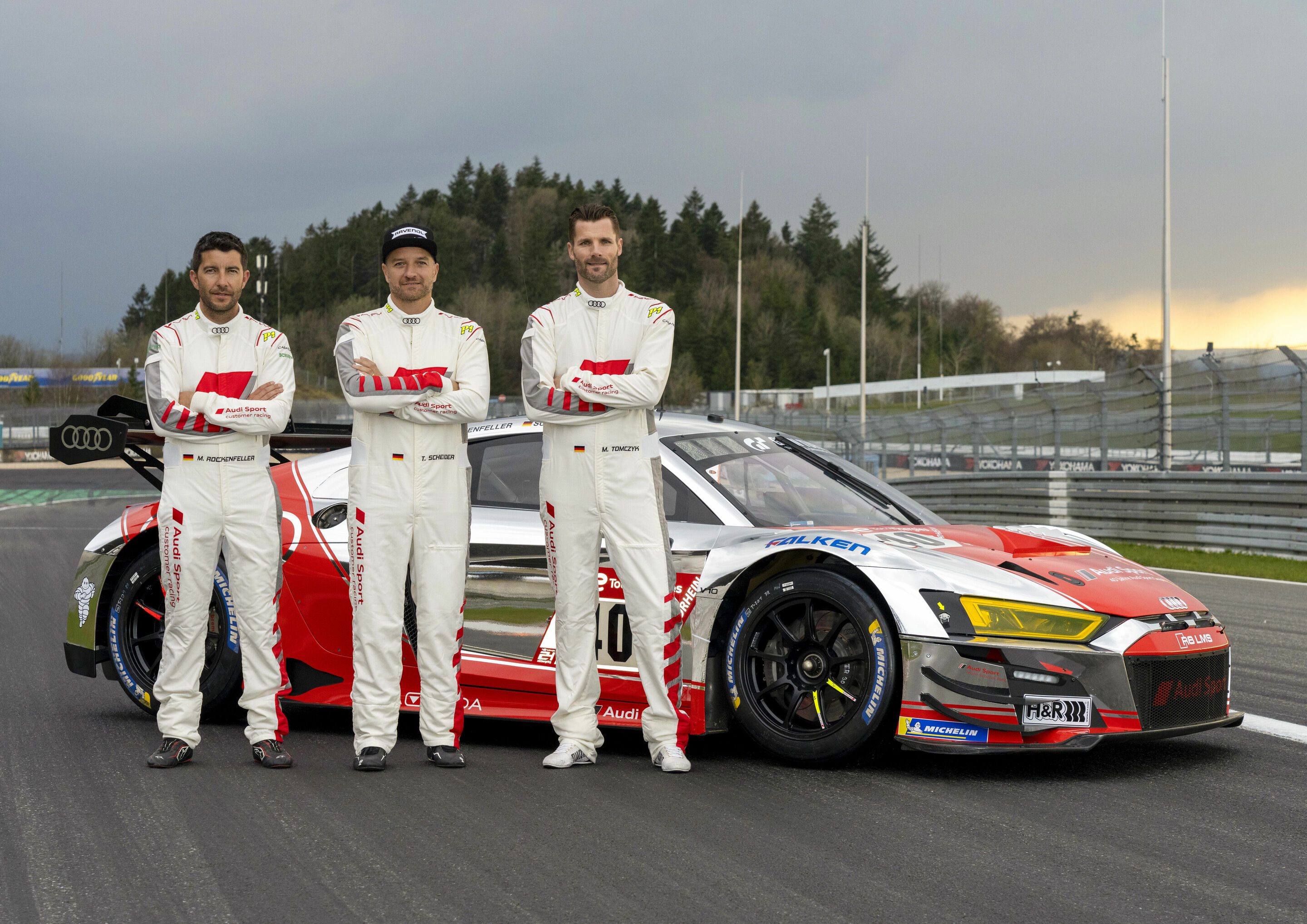 24h Nürburgring 2023 - Audi R8 LMS #40 (Audi Sport Team Scherer PHX), Mike Rockenfeller/Timo Scheider/Martin Tomczyk