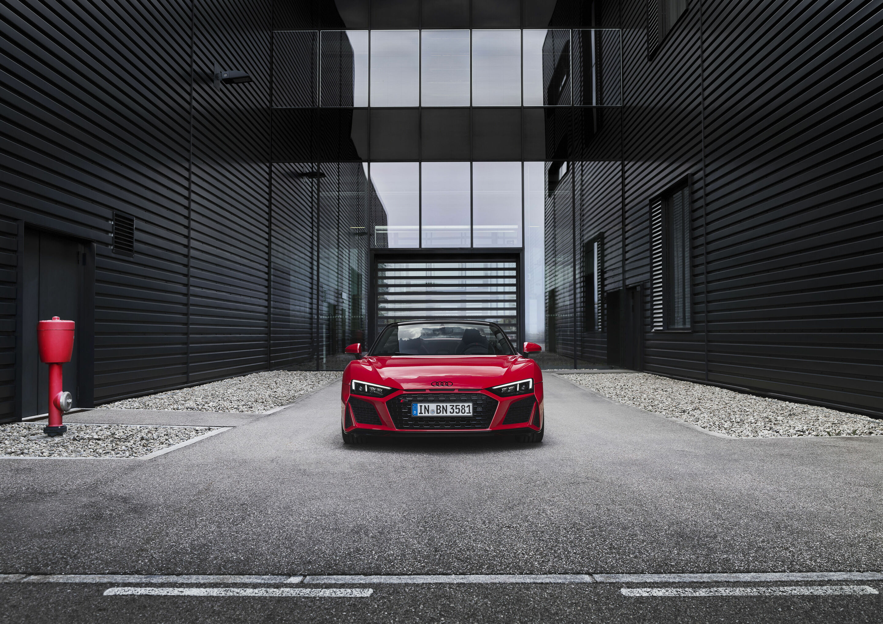 40 Jahre Audi Sport GmbH - Audi R8 Spyder V10 performance RWD
Standaufnahme, Farbe: Tangorot