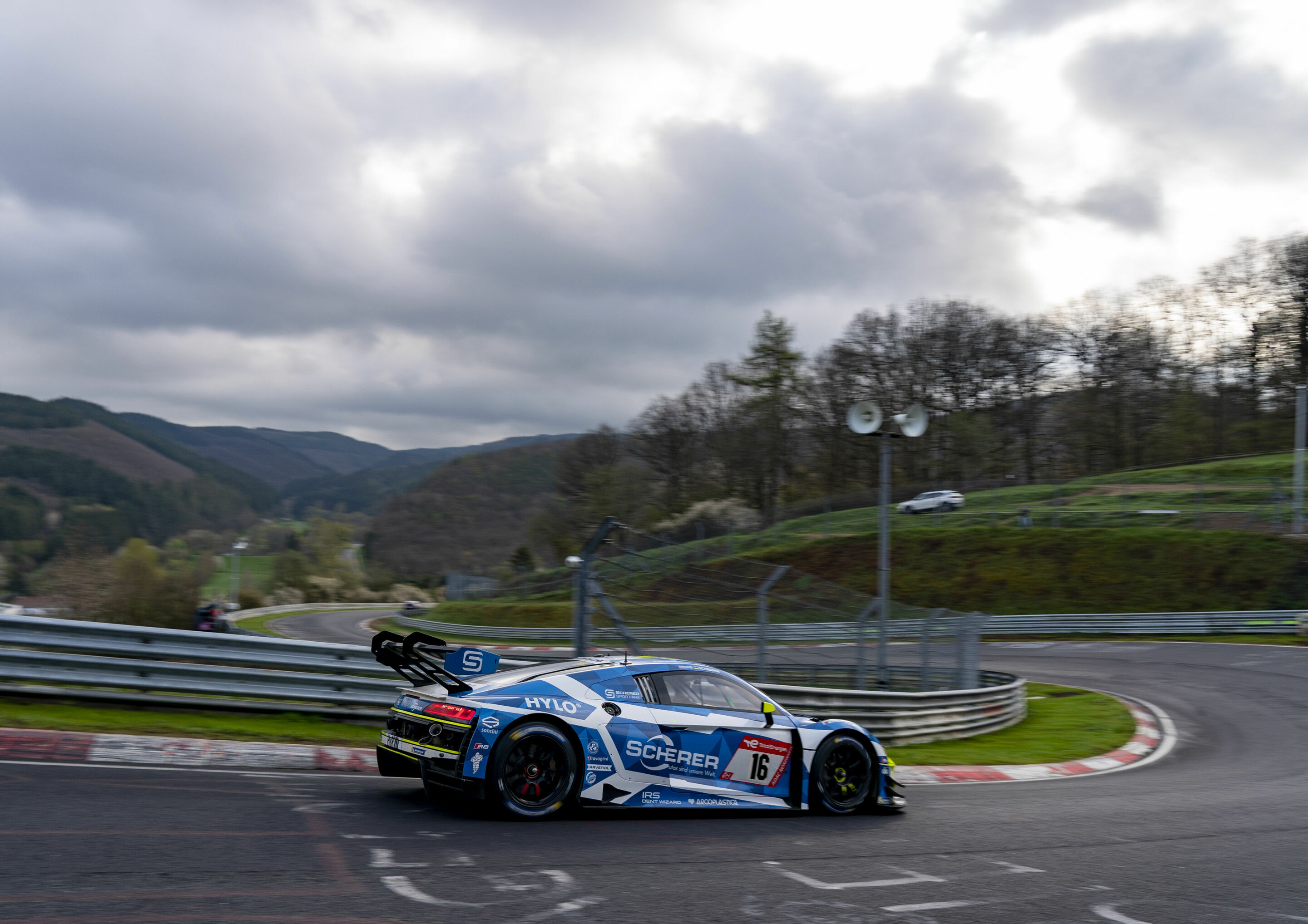 24h Nürburgring Qualifiers 2023 - Audi R8 LMS #16 (Scherer Sport PHX), Kim-Luis Schramm/Alexander Sims