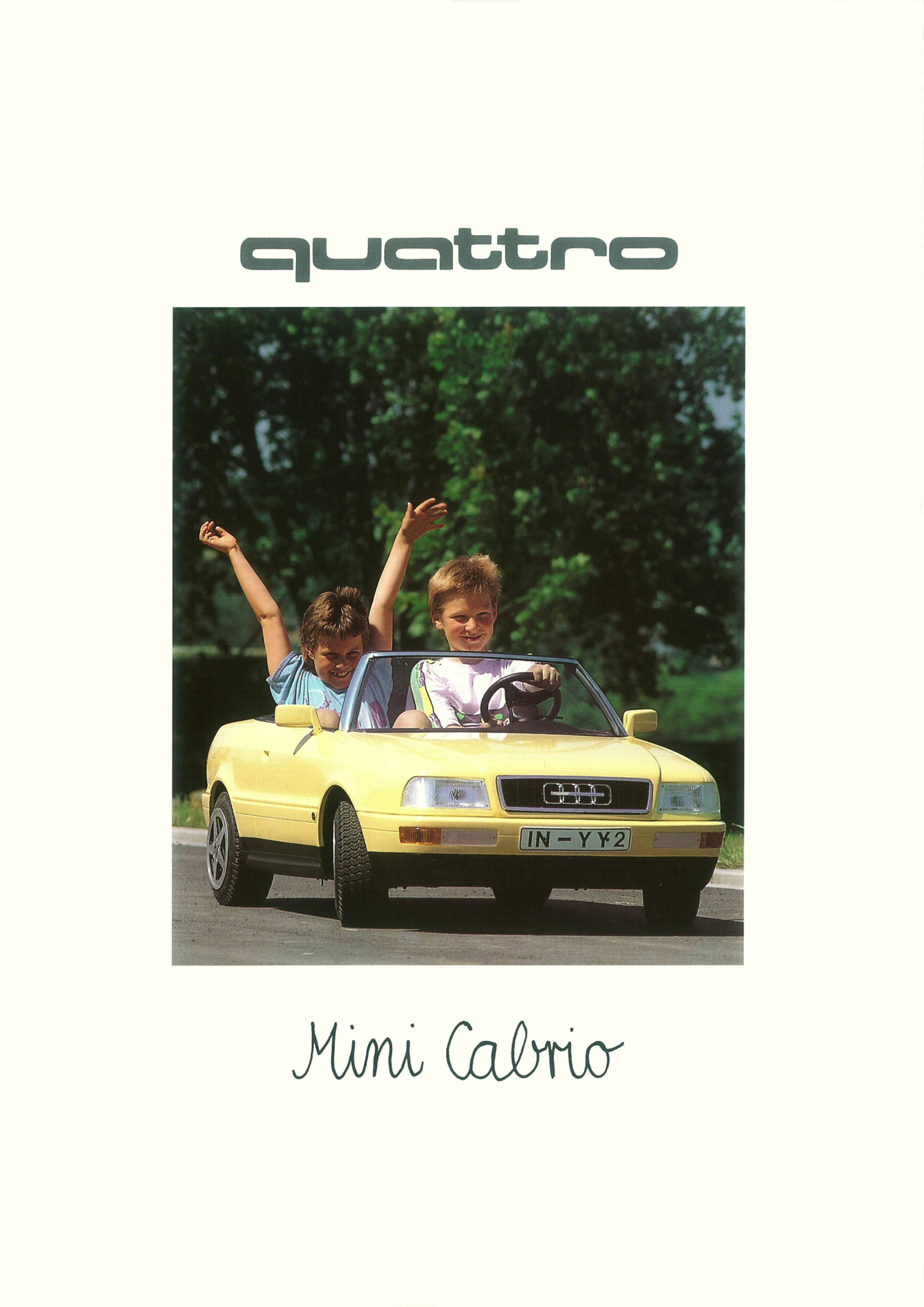 40 years Audi Sport GmbH - Brochure quattro GmbH: Mini Cabrio