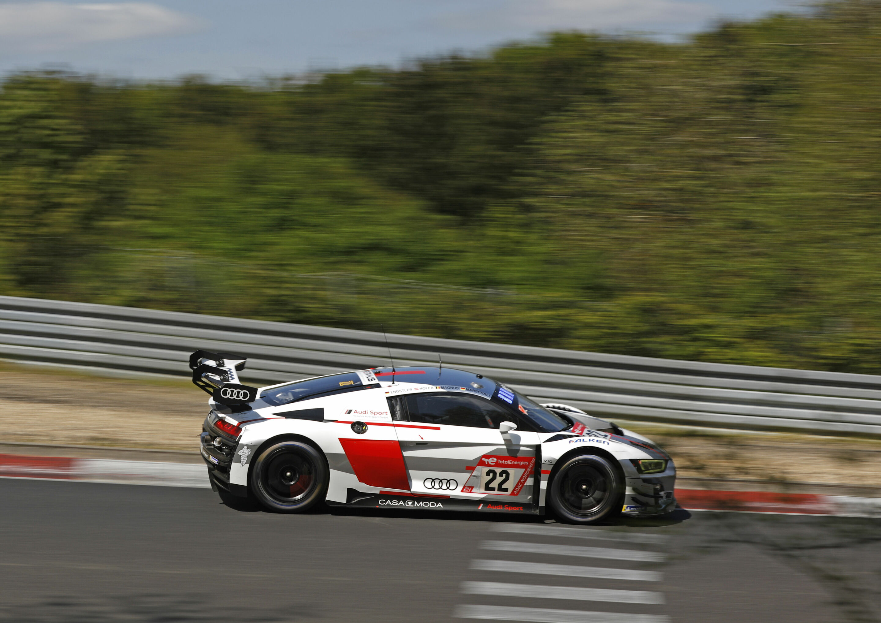 24h Nürburgring 2023 - Audi R8 LMS #22 (Audi Sport Team Car Collection), Luca Engstler/Max Hofer/Gilles Magnus/Dennis Marschall