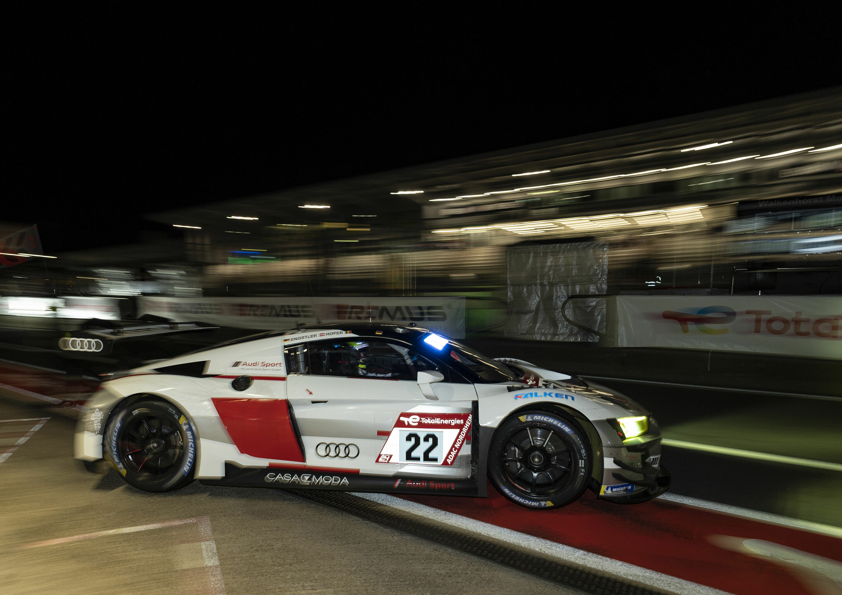 24h Nürburgring 2023 - Audi R8 LMS #22 (Audi Sport Team Car Collection), Luca Engstler/Max Hofer/Gilles Magnus/Dennis Marschall