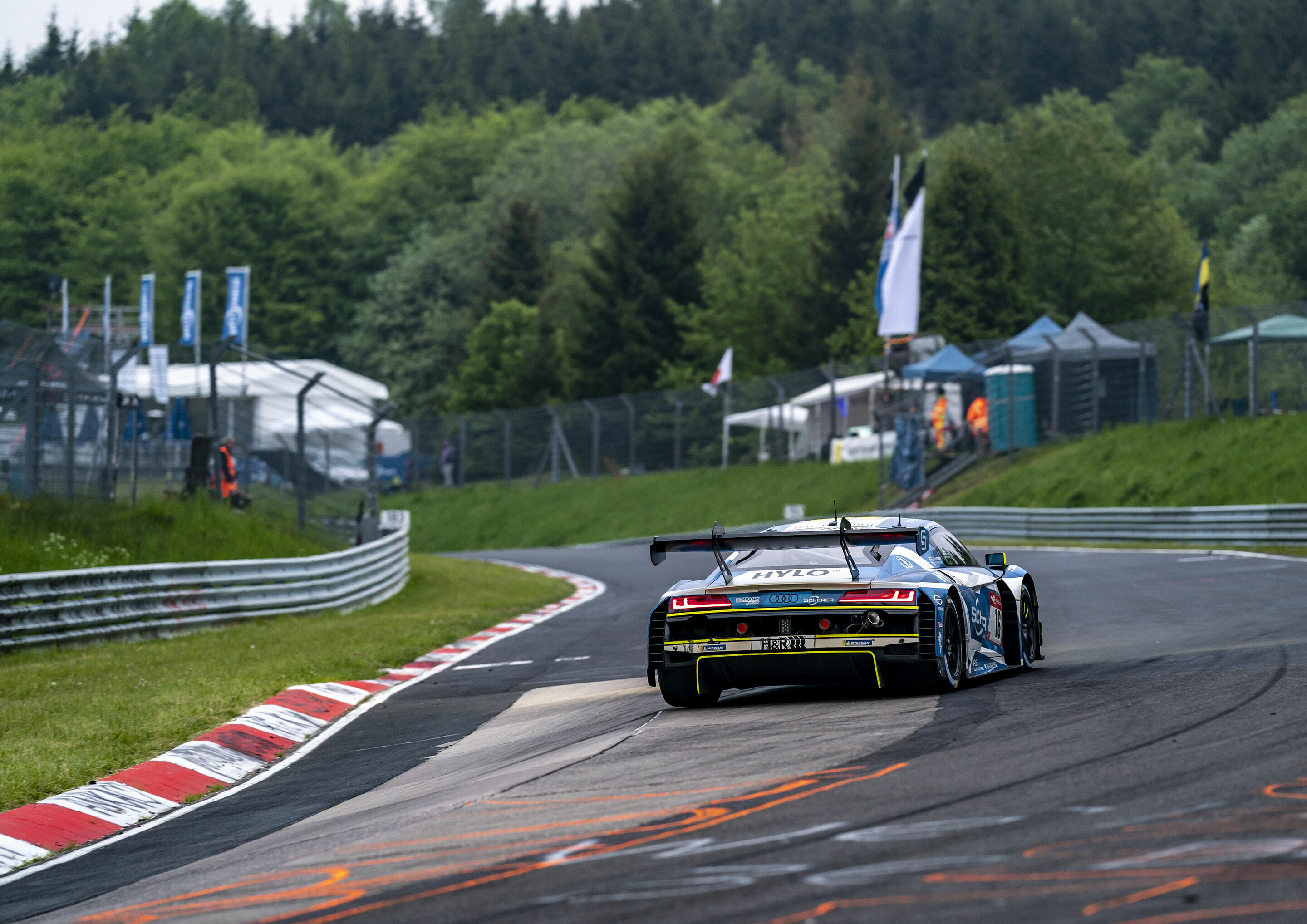 24h Nürburgring 2023 - Audi R8 LMS #16 (Scherer Sport PHX), Michele Beretta/Ricardo Feller/Kim-Luis Schramm/Markus Winkelhock