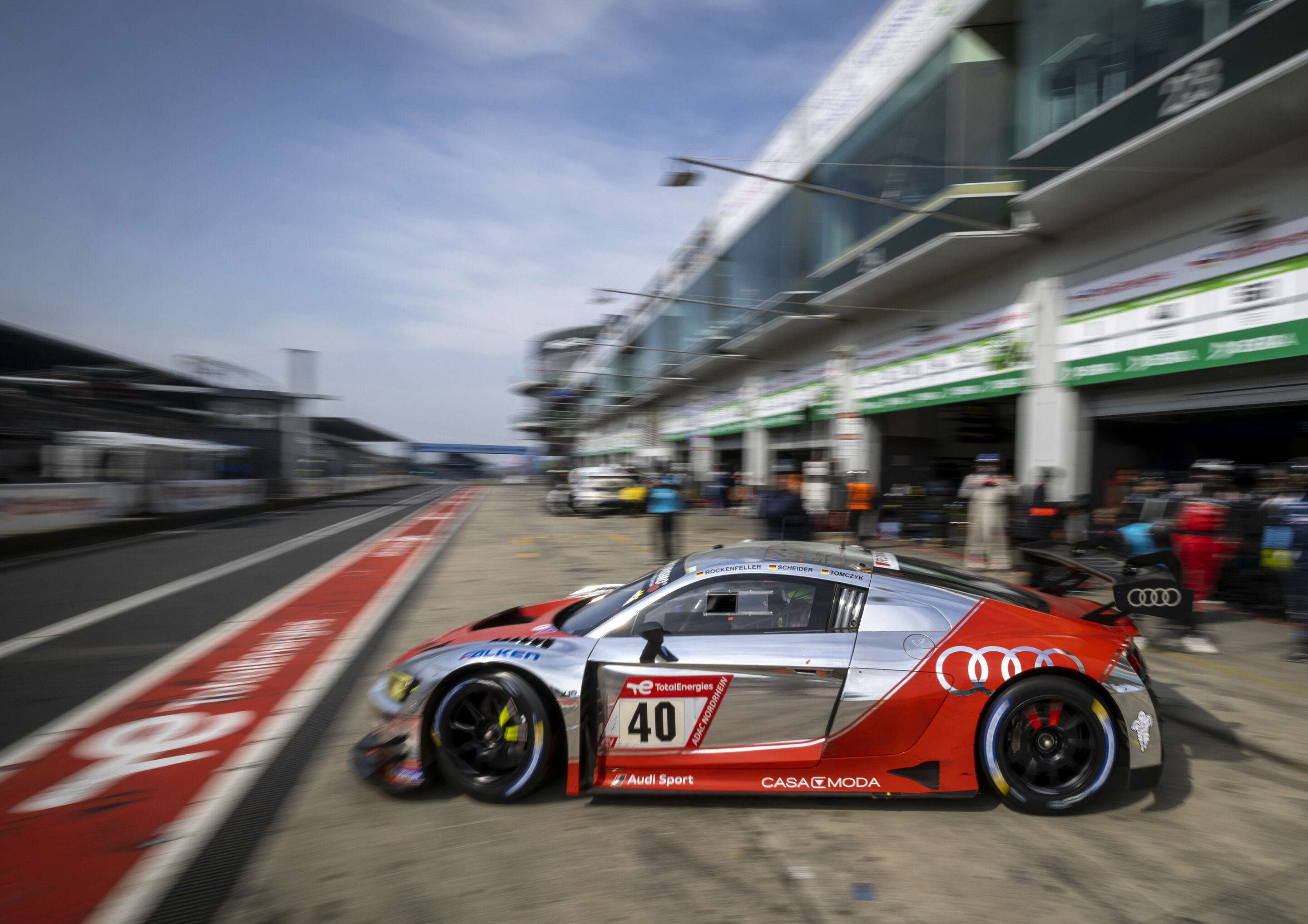 24h Nürburgring 2023 - Audi R8 LMS #40 (Audi Sport Team Scherer PHX), Mike Rockenfeller/Timo Scheider/Martin Tomczyk