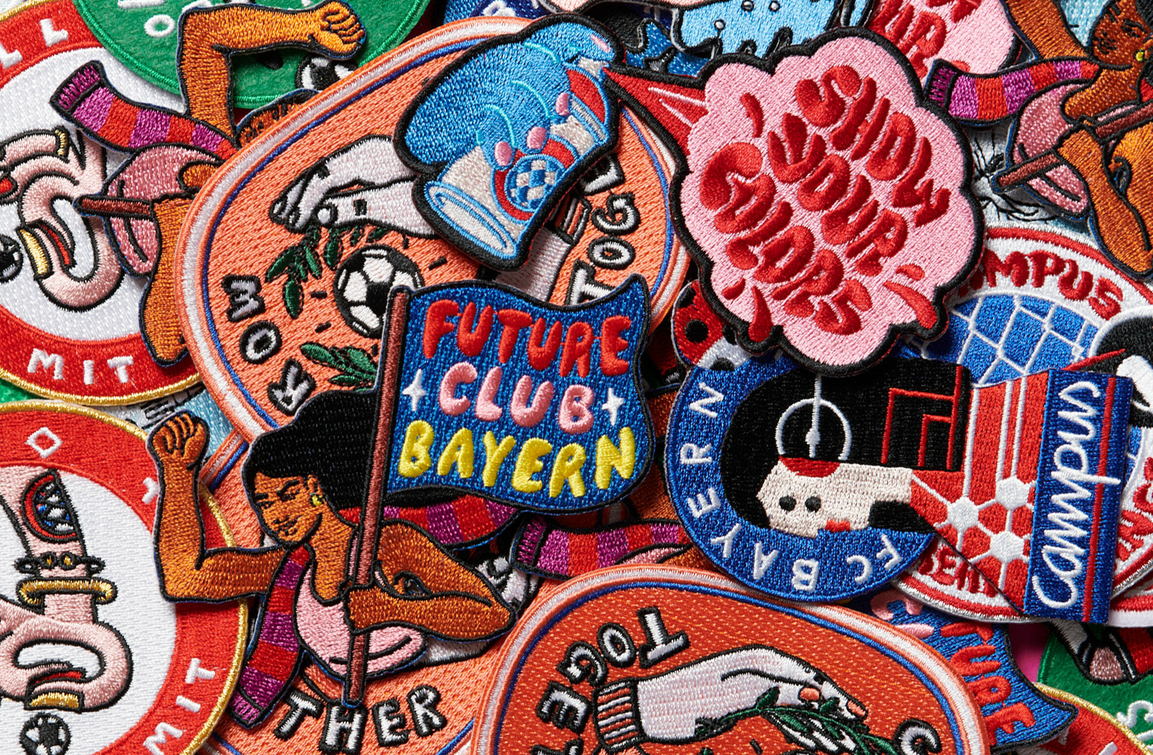 Audi and FC Bayern increase visibility for women’s football - Inventive messages: Six female artists from Munich’s creative scene designed twelve expressive patches.
