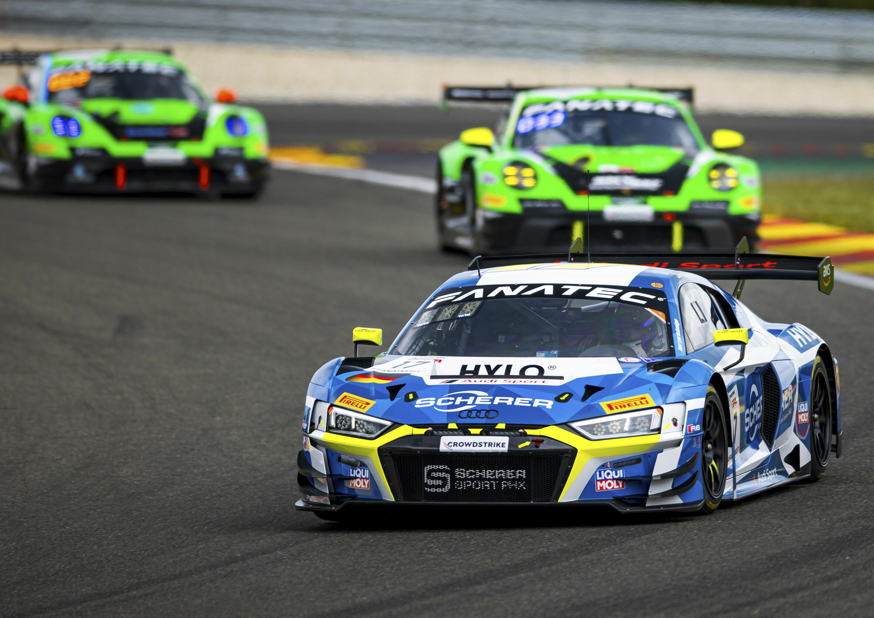 24h Spa 2023 - Audi R8 LMS #17 (Scherer Sport PHX), Luca Engstler/Kelvin van der Linde/Nicki Thiim
