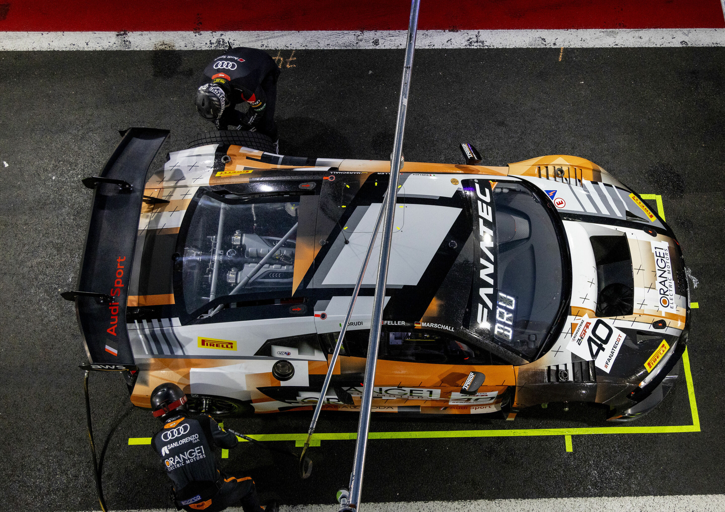 24h Spa 2023 - Audi R8 LMS #40 (Audi Sport Tresor Orange1), Mattia Drudi/Ricardo Feller/Dennis Marschall