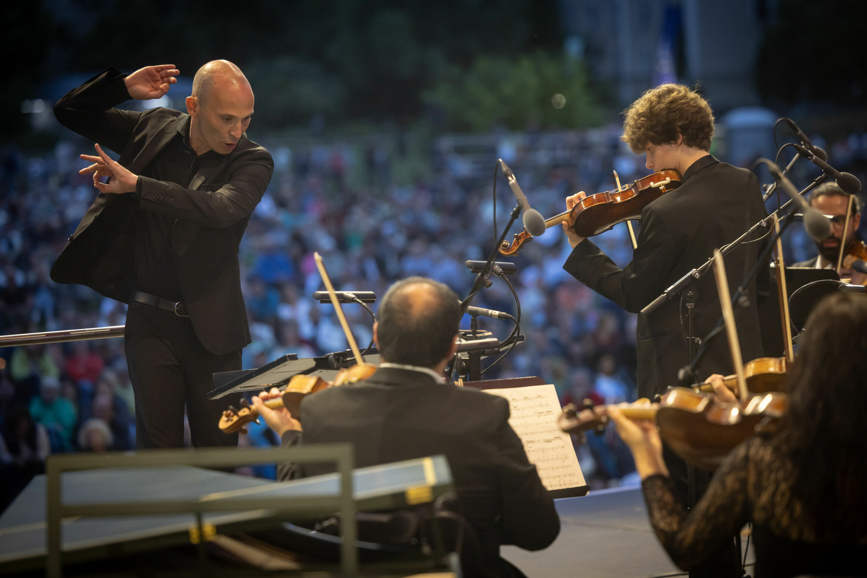 Four weeks of high culture - Moving: Ukrainian violinist Daniil Gonobolin and Ariel Zuckermann, director of the Georgian Chamber Orchestra Ingolstadt