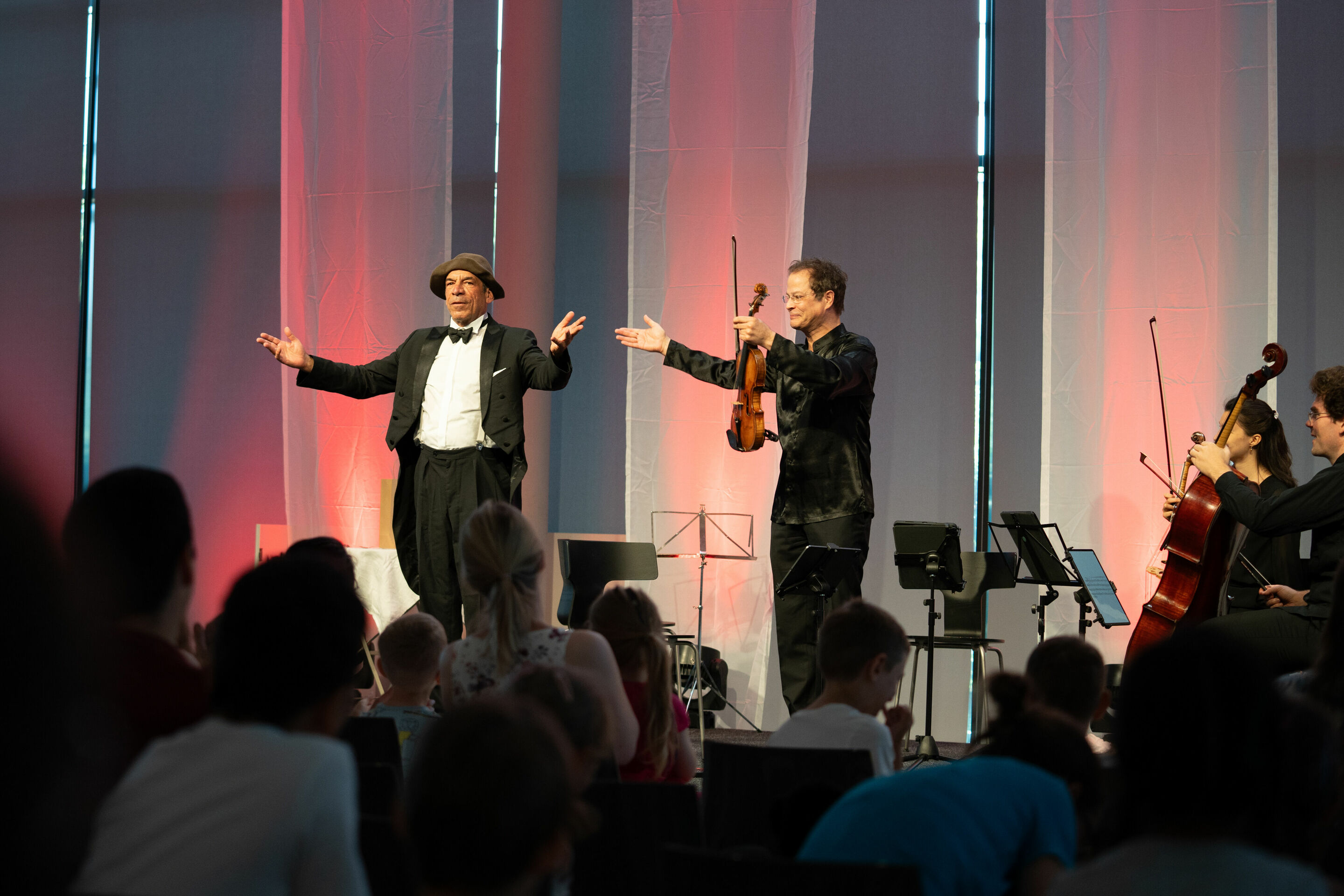 Audi Sommerkonzerte 2023 - Klassik mit Clown - Delian Quartett und Peter Shub