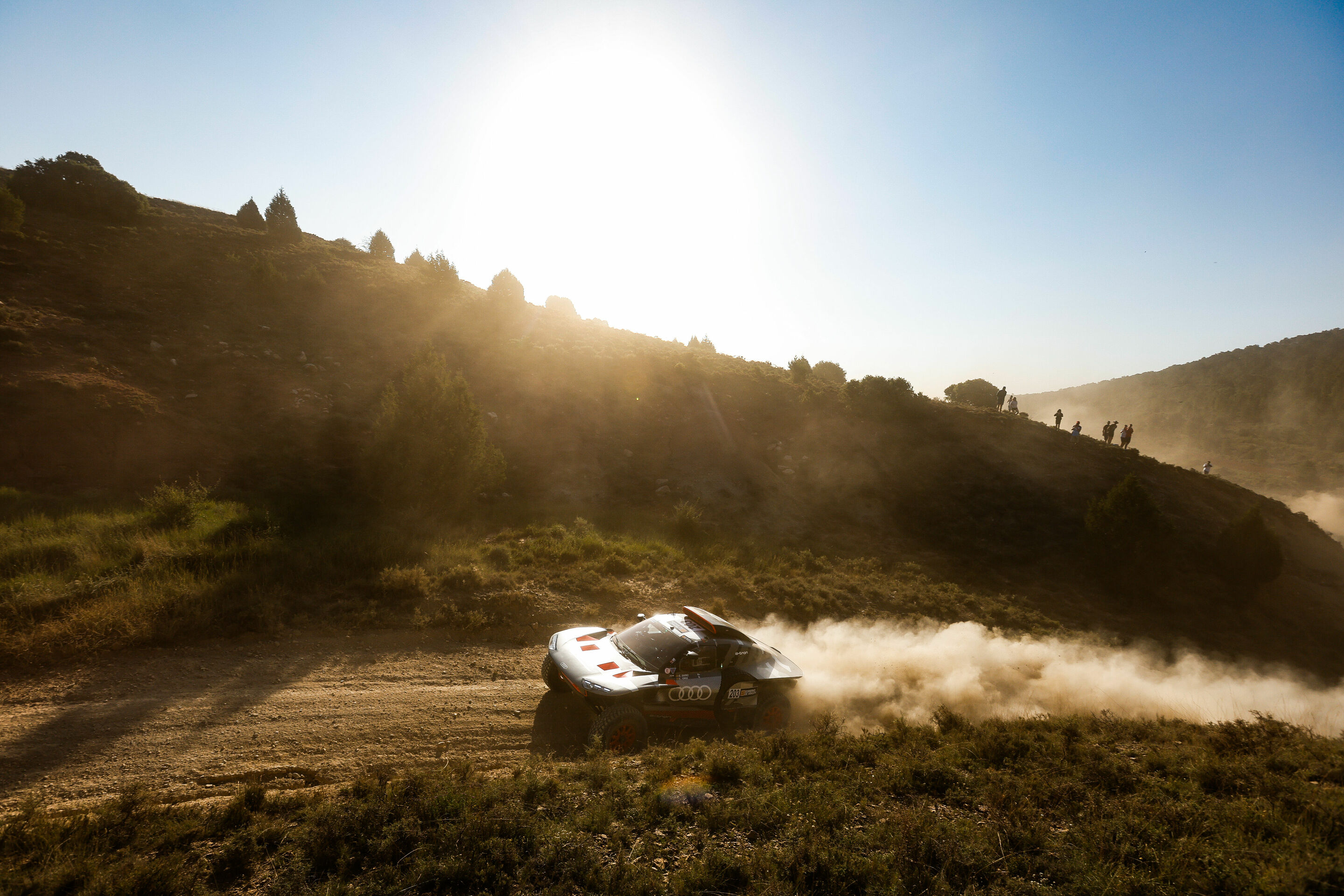 Baja España Aragón 2023 - Audi RS Q e-tron #203 (Team Audi Sport), Carlos Sainz/Lucas Cruz