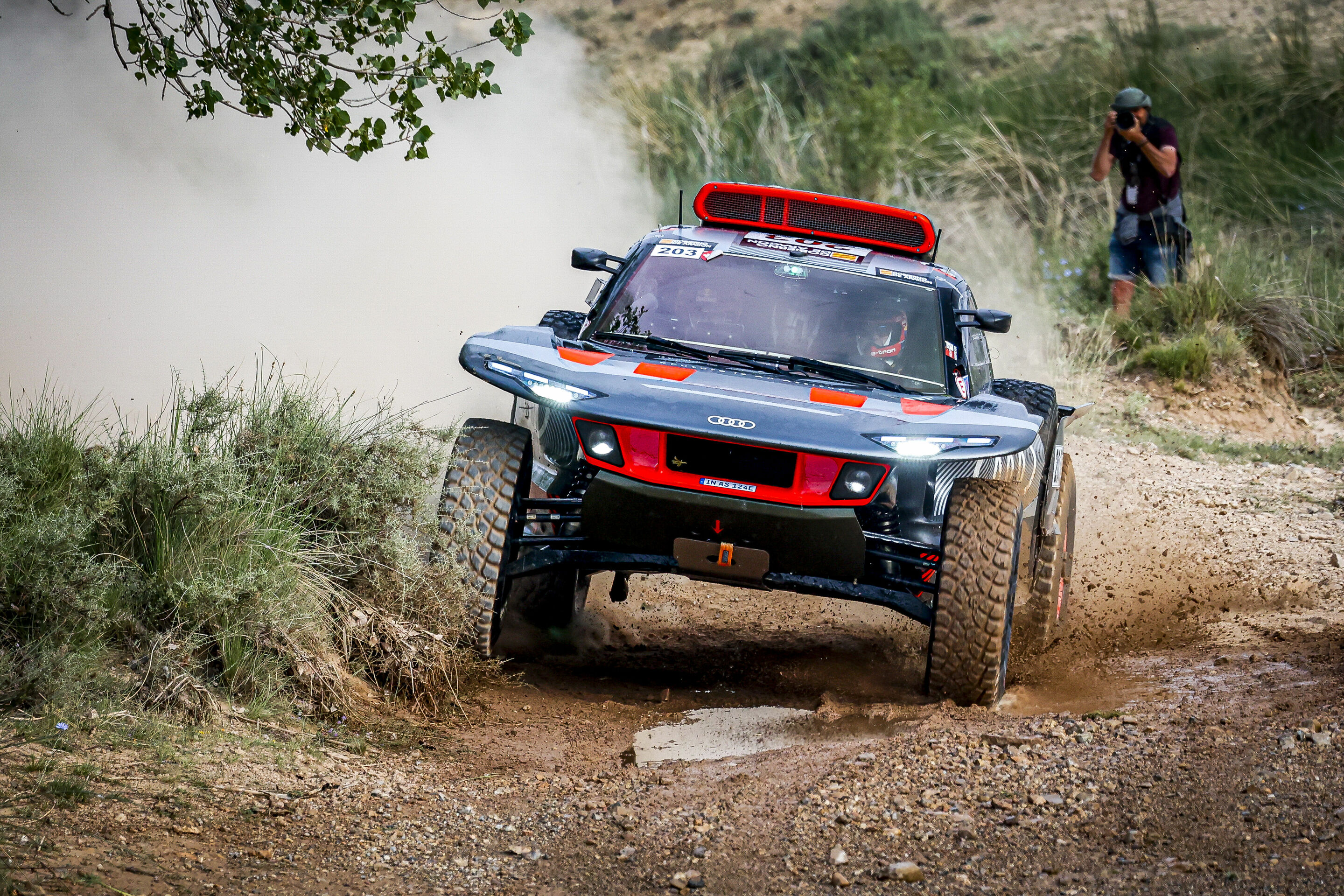 Baja España Aragón 2023 - Audi RS Q e-tron #203 (Team Audi Sport), Carlos Sainz/Lucas Cruz