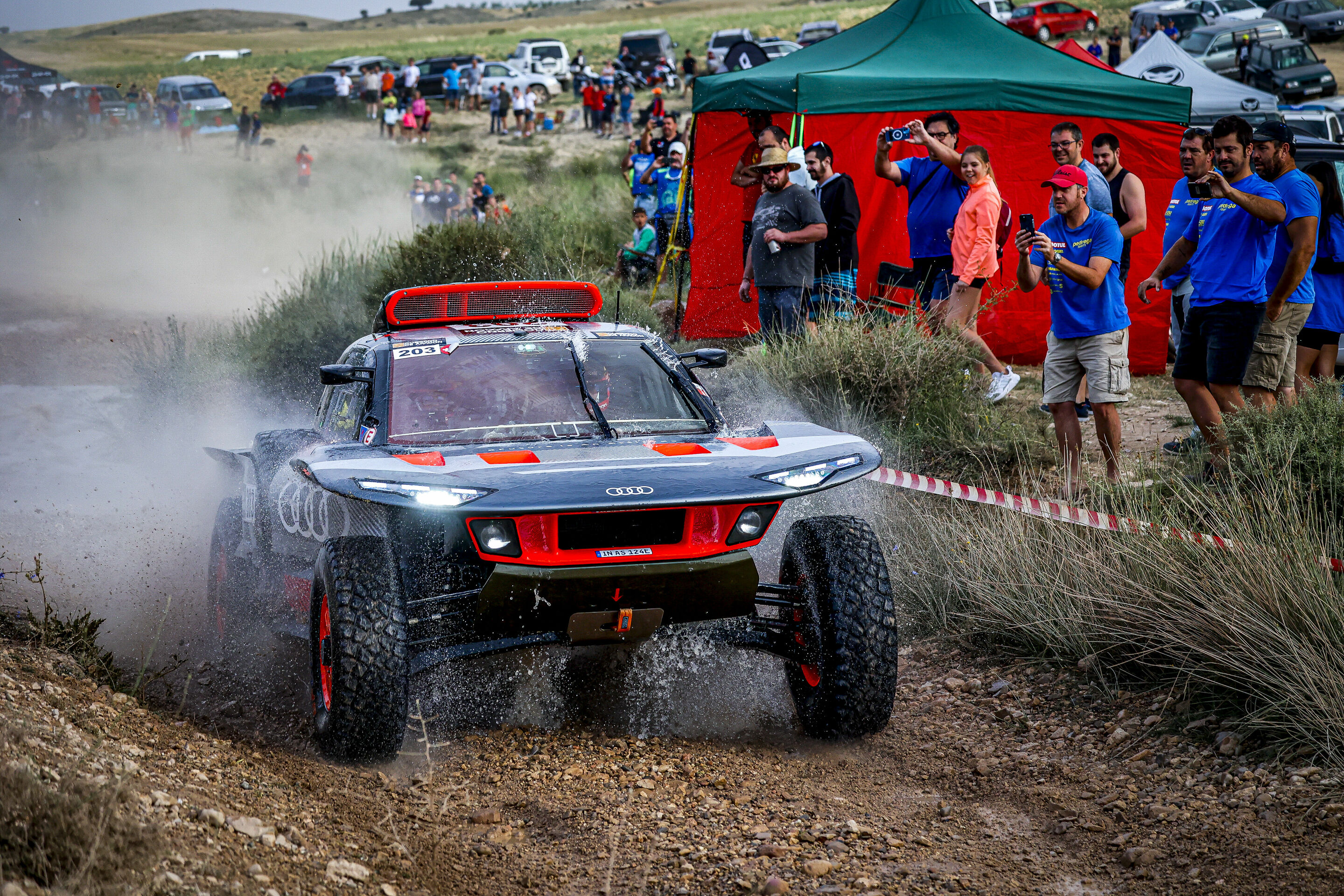 Baja España Aragón 2023 - Audi RS Q e-tron #203 (Team Audi Sport), Carlos Sainz/Lucas Cruz