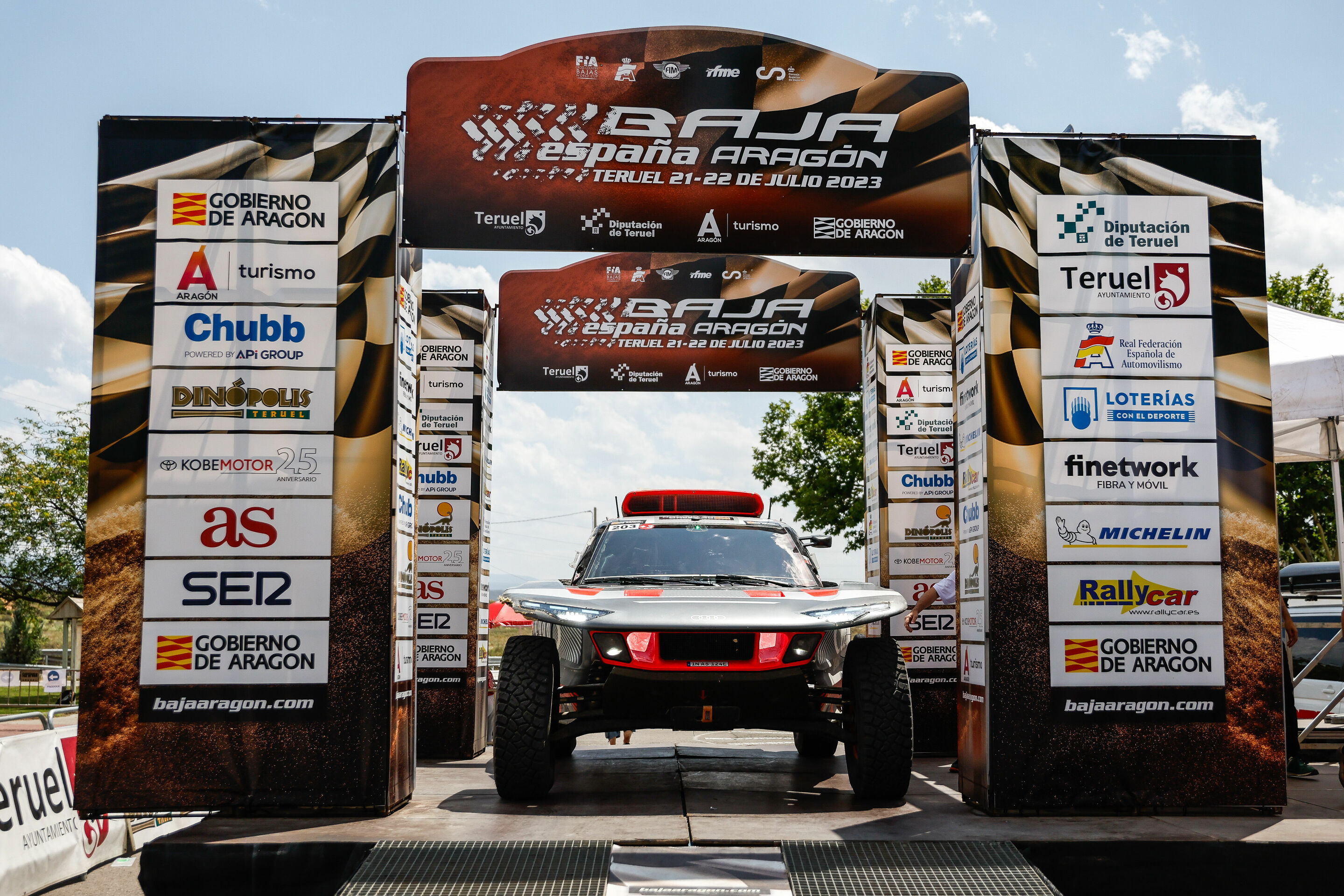 Baja España Aragón 2023 - Audi RS Q e-tron #203 (Team Audi Sport), Carlos Sainz/Lucas Cruz