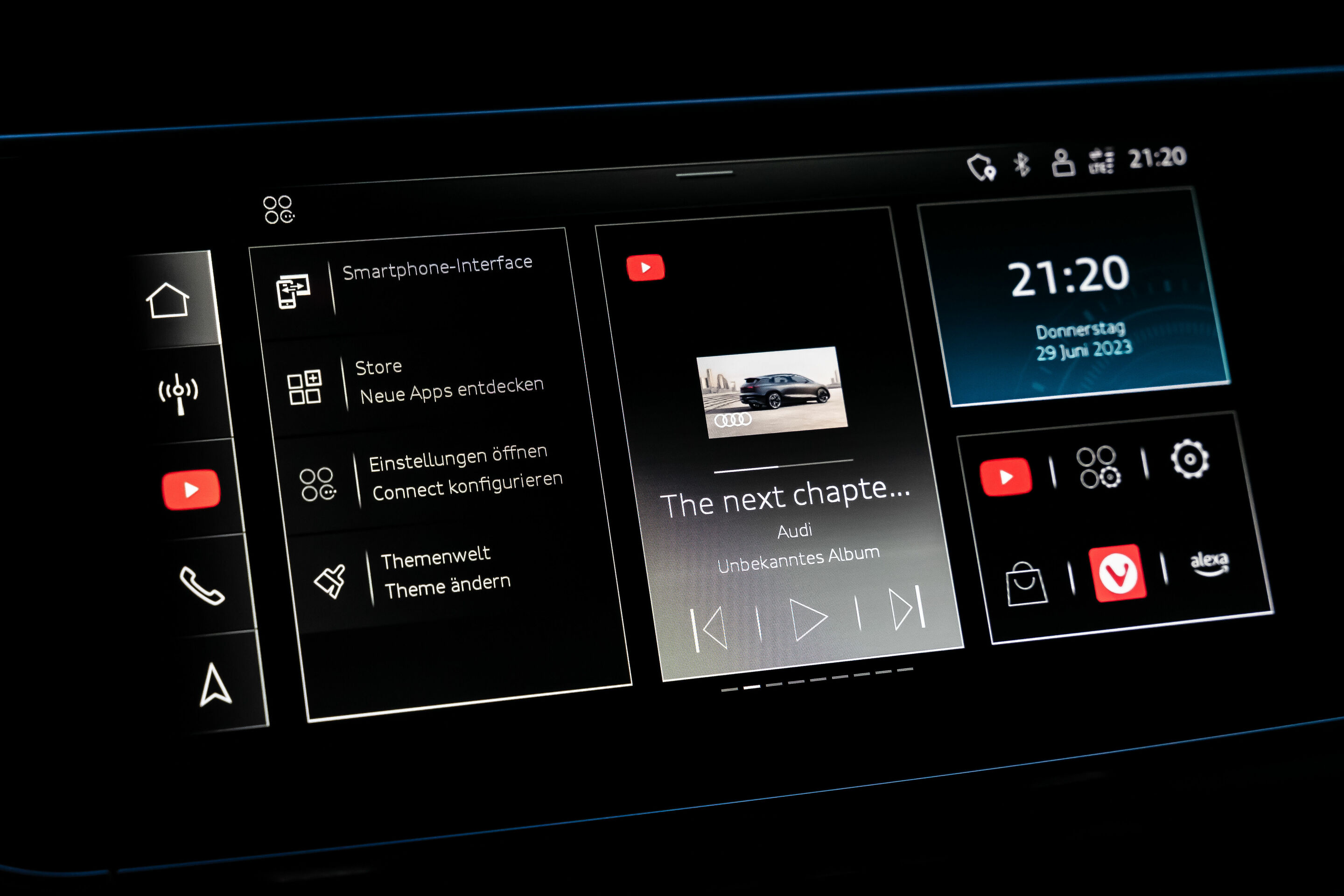 Audi integrates YouTube into various models - Audi is integrating the world’s largest video platform YouTube into the infotainment system of selected models. This is made possible by embedding the new store for apps.