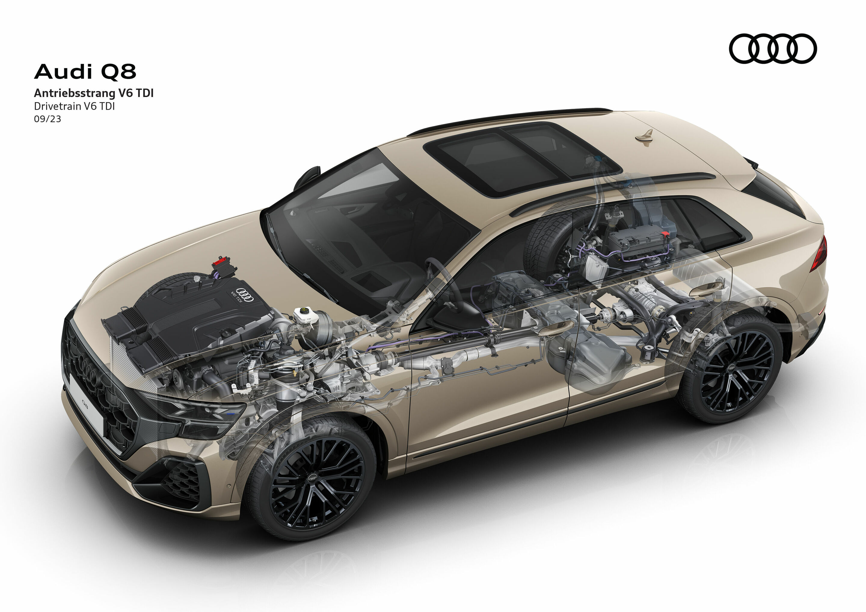 Illustration - Audi Q8 - Drivetrain V6 TDI