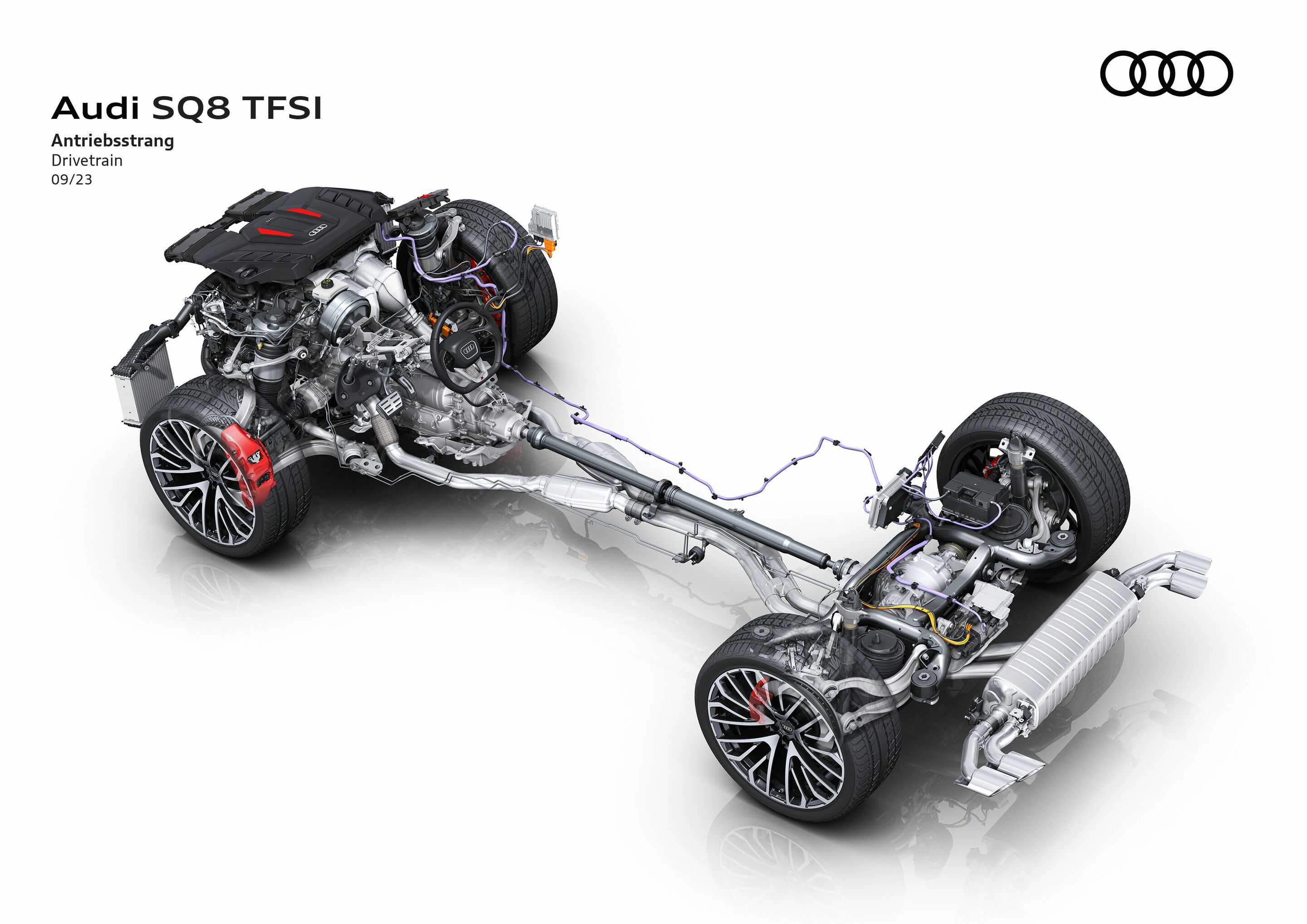 Illustration - Audi SQ8 TFSI - Antriebsstrang