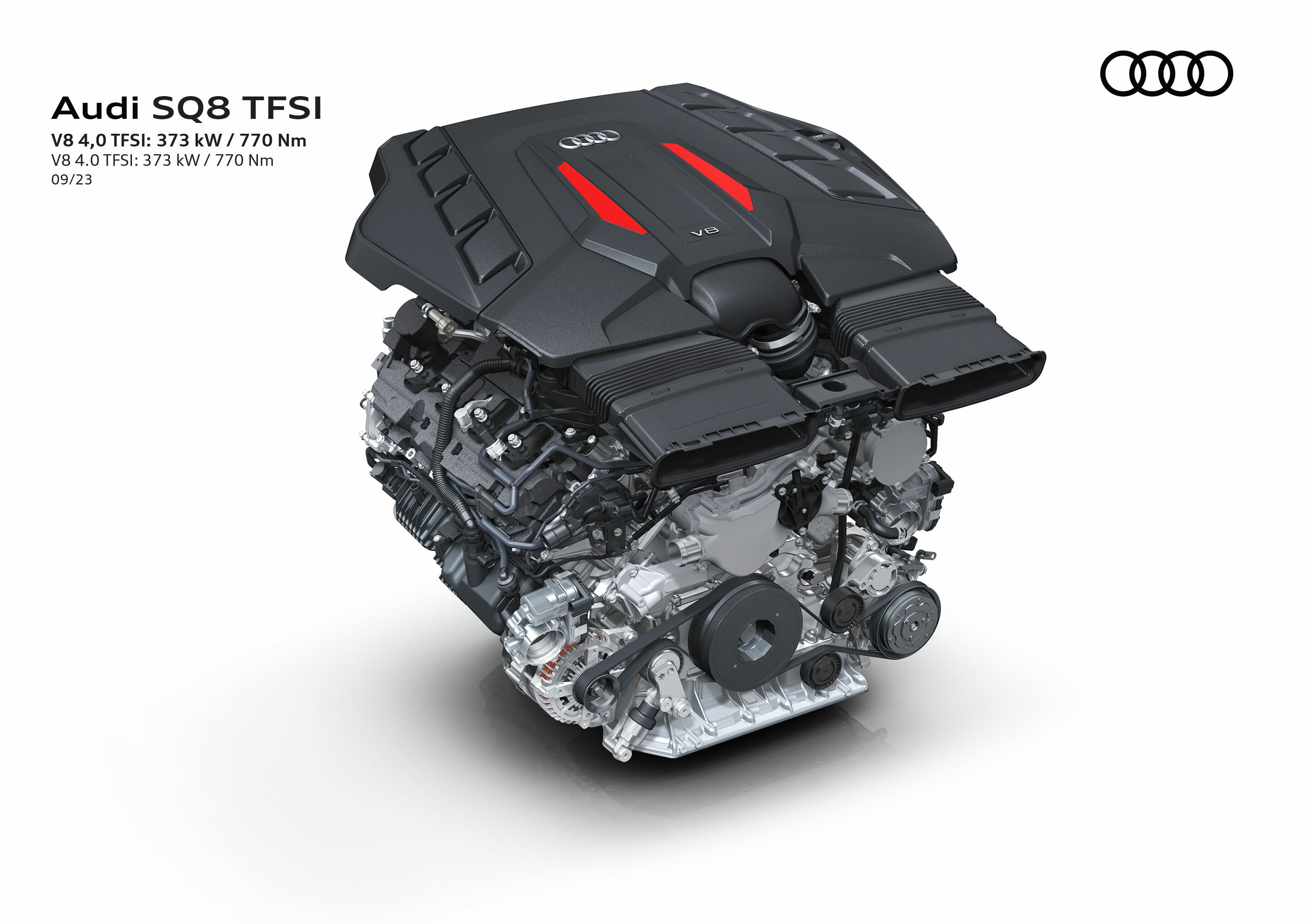 Illustration - Audi SQ8 TFSI - V8 4.0 TFSI: 373 kW / 770 Nm