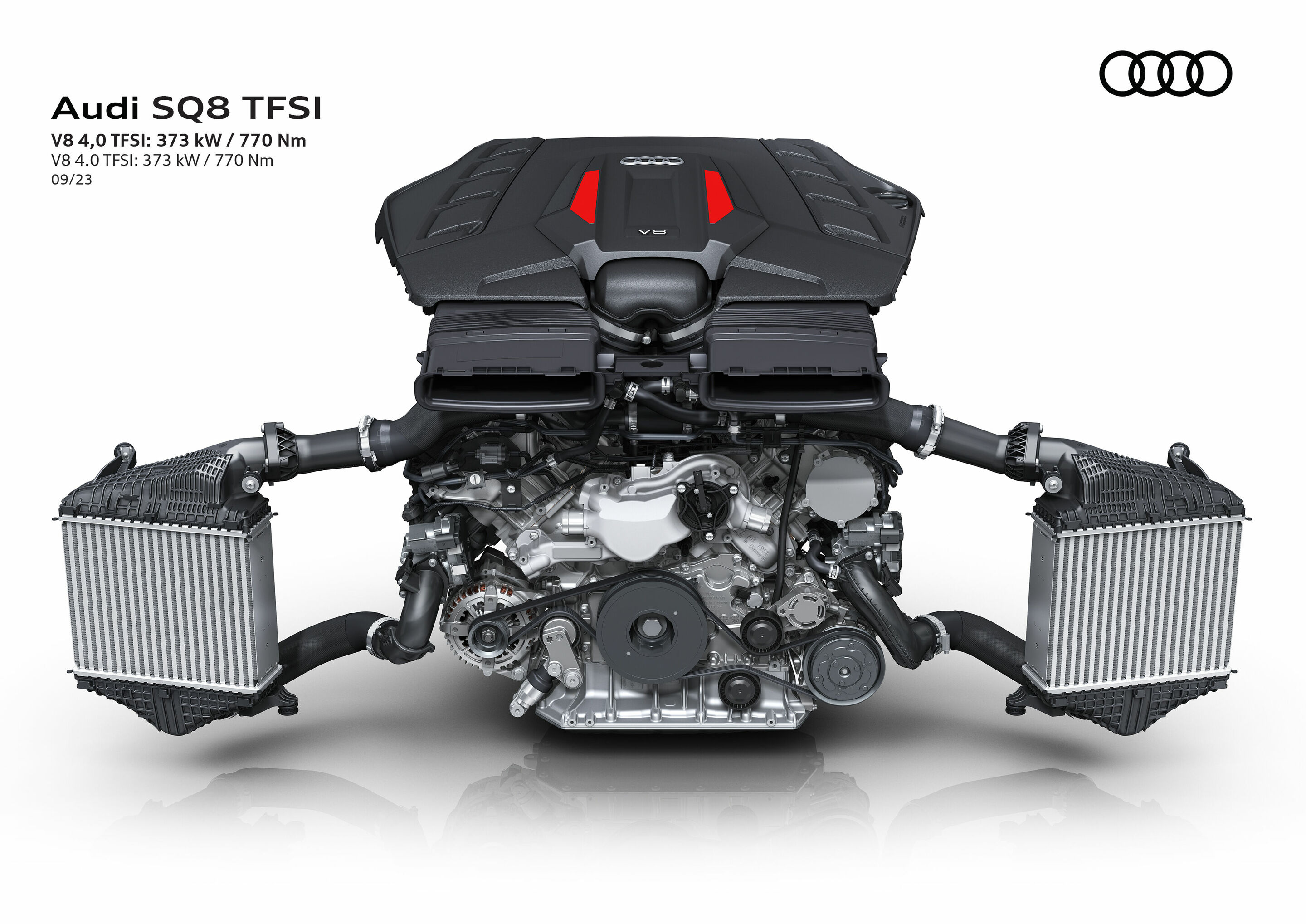 Illustration - Audi SQ8 TFSI - V8 4,0 TFSI: 373 kW / 770 Nm