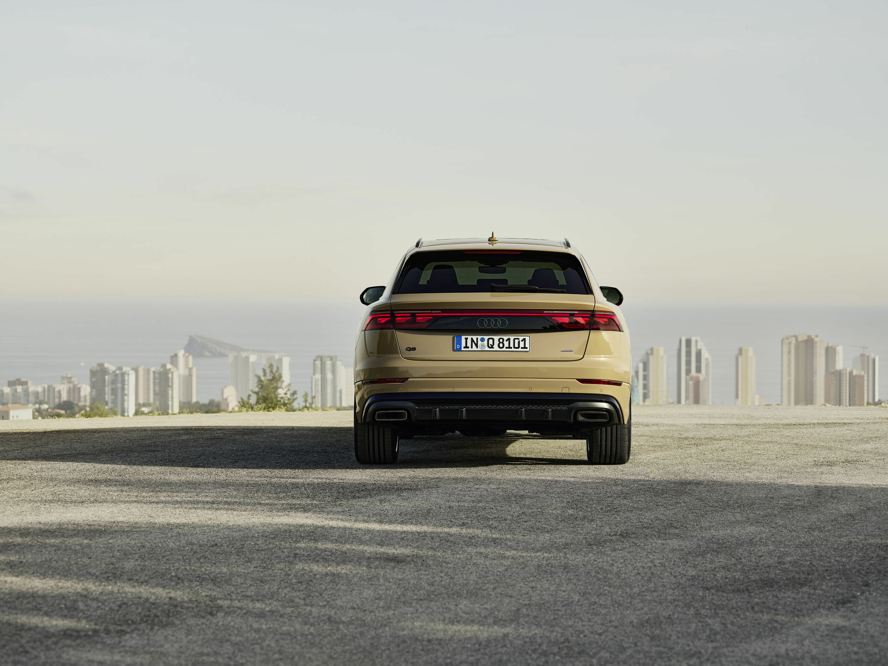 Audi Q8 - Standaufnahme, 
Farbe: Sakhirgold Metallic