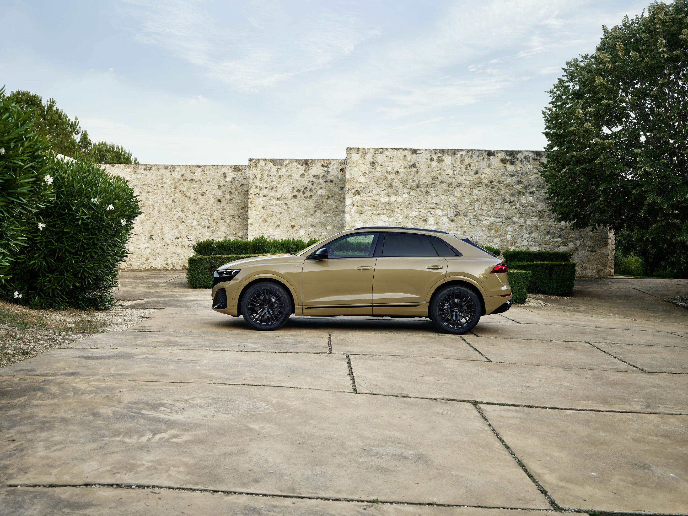 Audi Q8 - Standaufnahme, 
Farbe: Sakhirgold Metallic