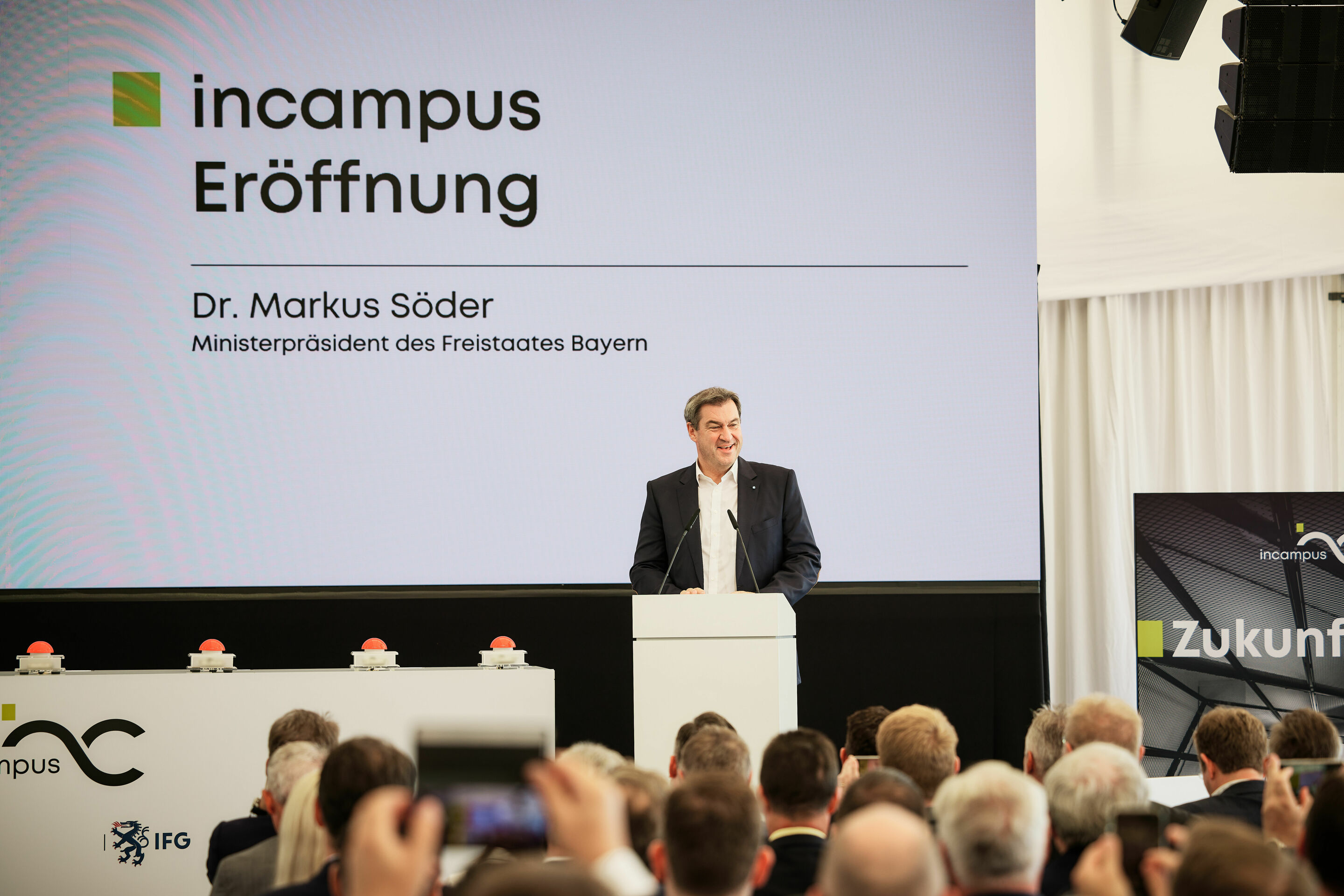 incampus in Ingolstadt eröffnet: neuer Boden für Ideen - Markus Söder, Bayerischer Ministerpräsident